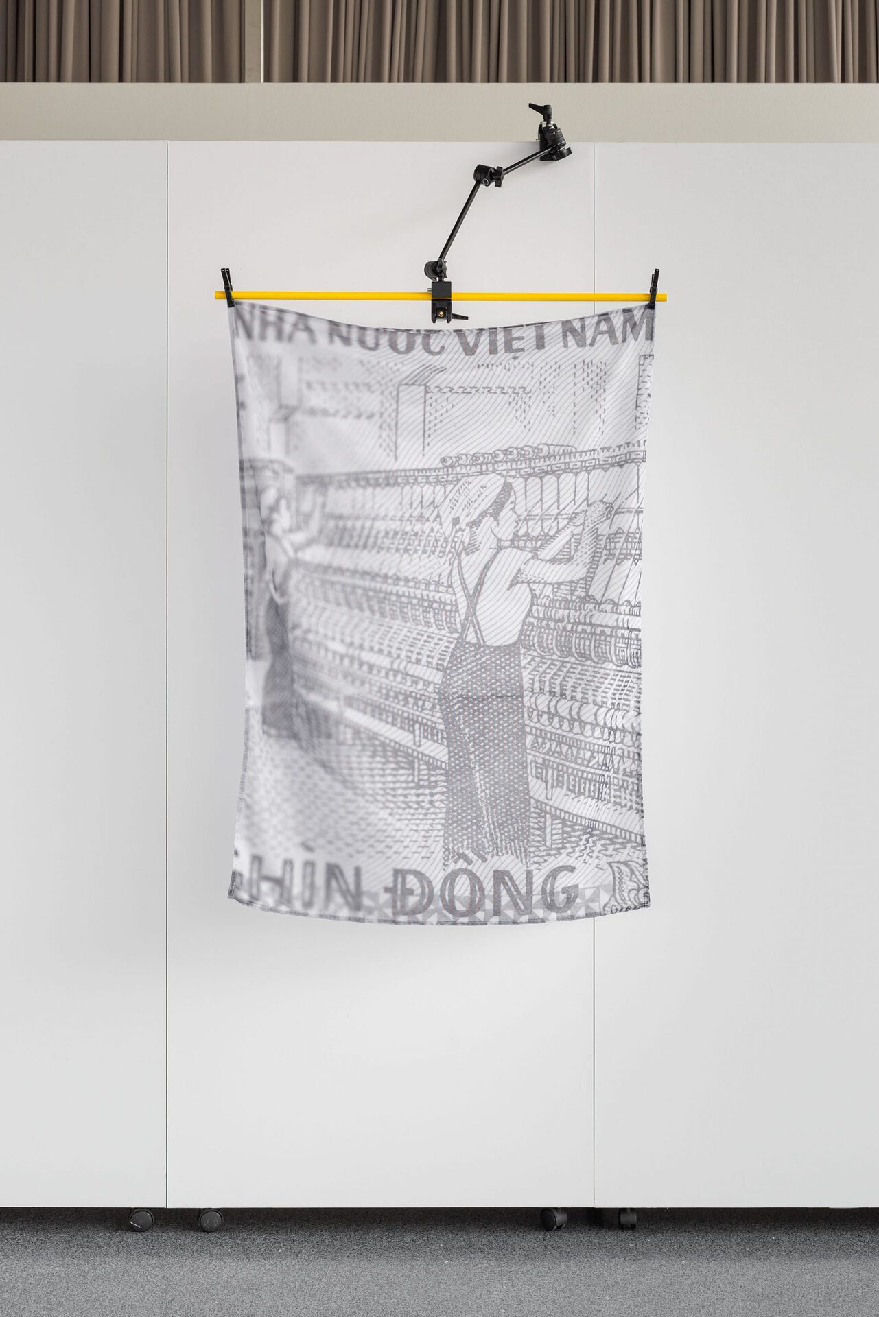 Tobias Ehrhardt / A Detour to Complicity / sublimation print on polyester 140cm x 100cm / 2021