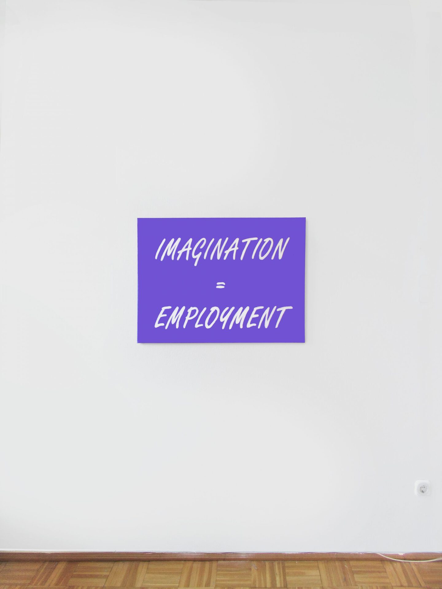 Ariel Helyes, Imagination = Employment, 2021, acrylic on canvas, 60x80cm