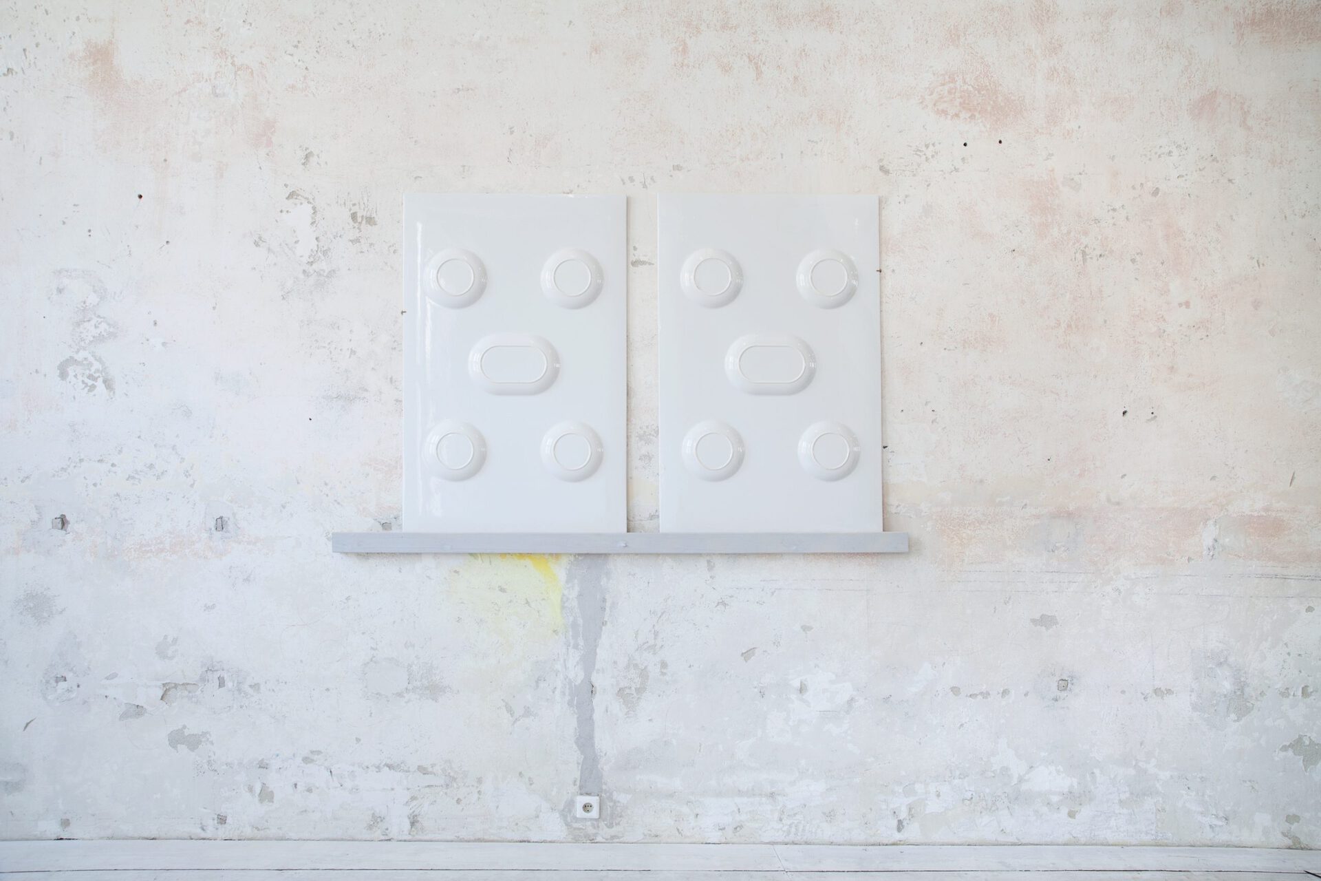 Anna Paul, Plate Table, 2020, ceramics, each 120 x 70 x 5cm