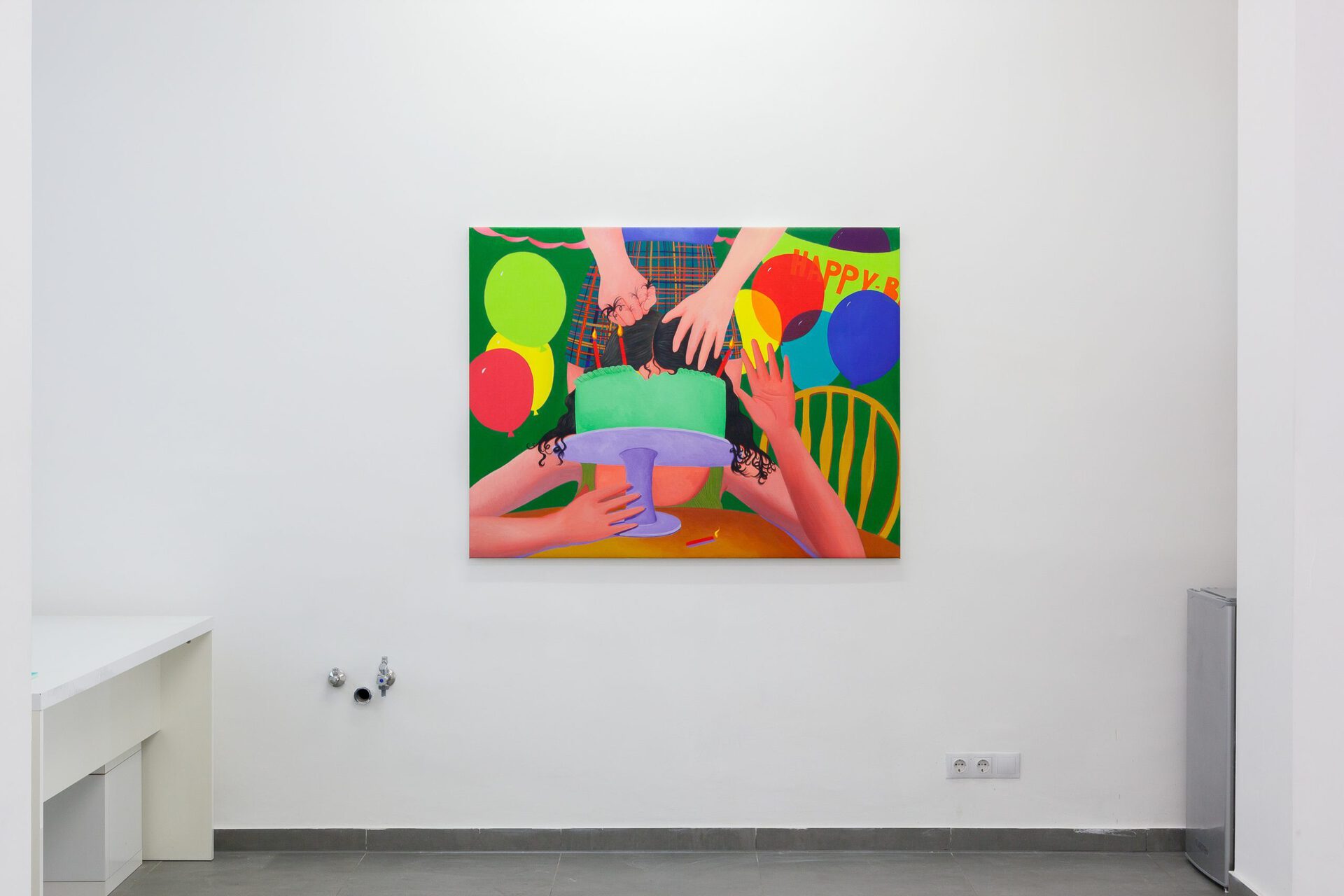 Installation view: Cow Mash, Victoria Nunley, Natalie Terenzini, Zandile Tshabalala, Collective Nostalgia, VIN VIN, 2021