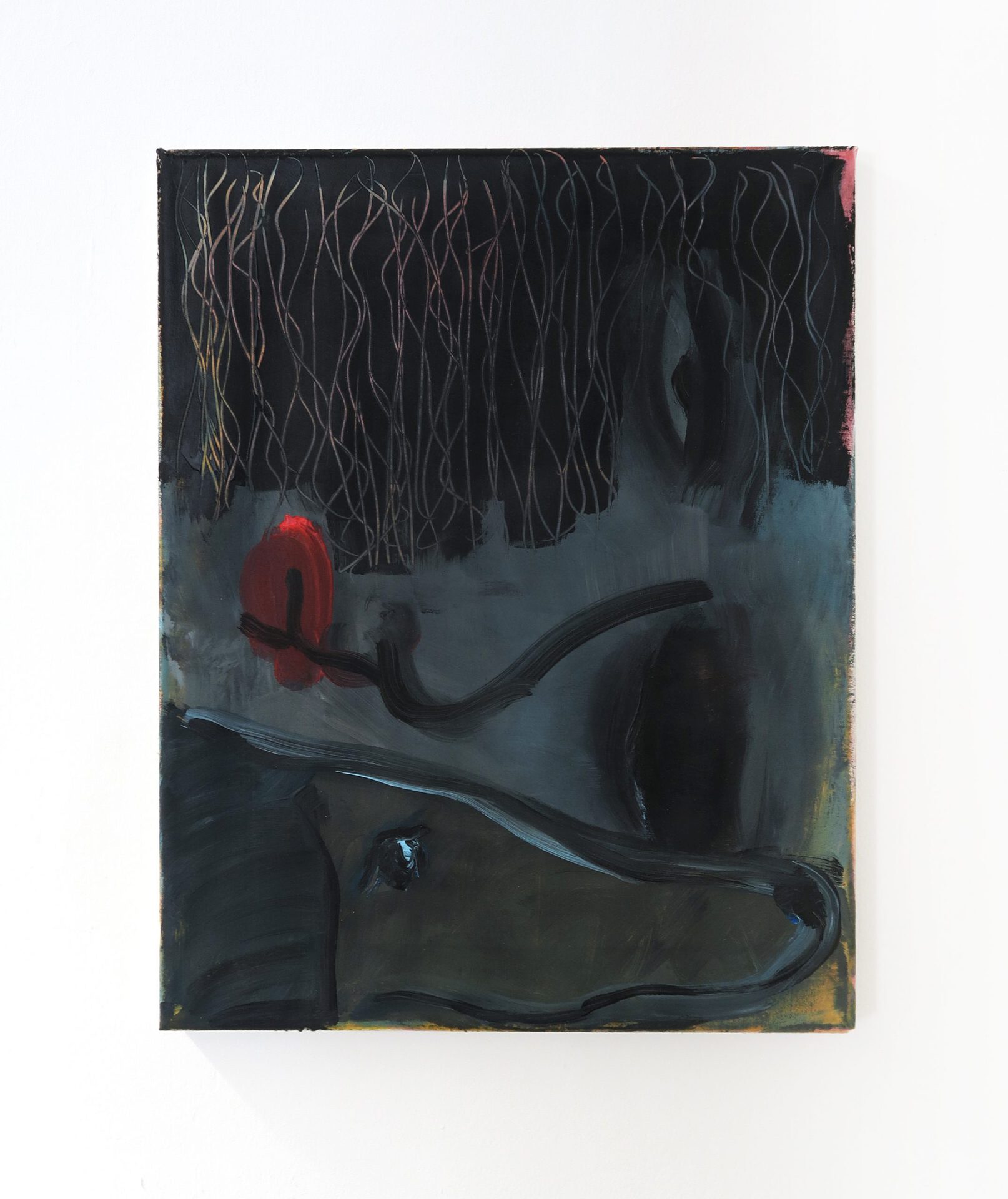 Jessy Razafimandimby Doggerel, 2021 acrylic on bedsheet
