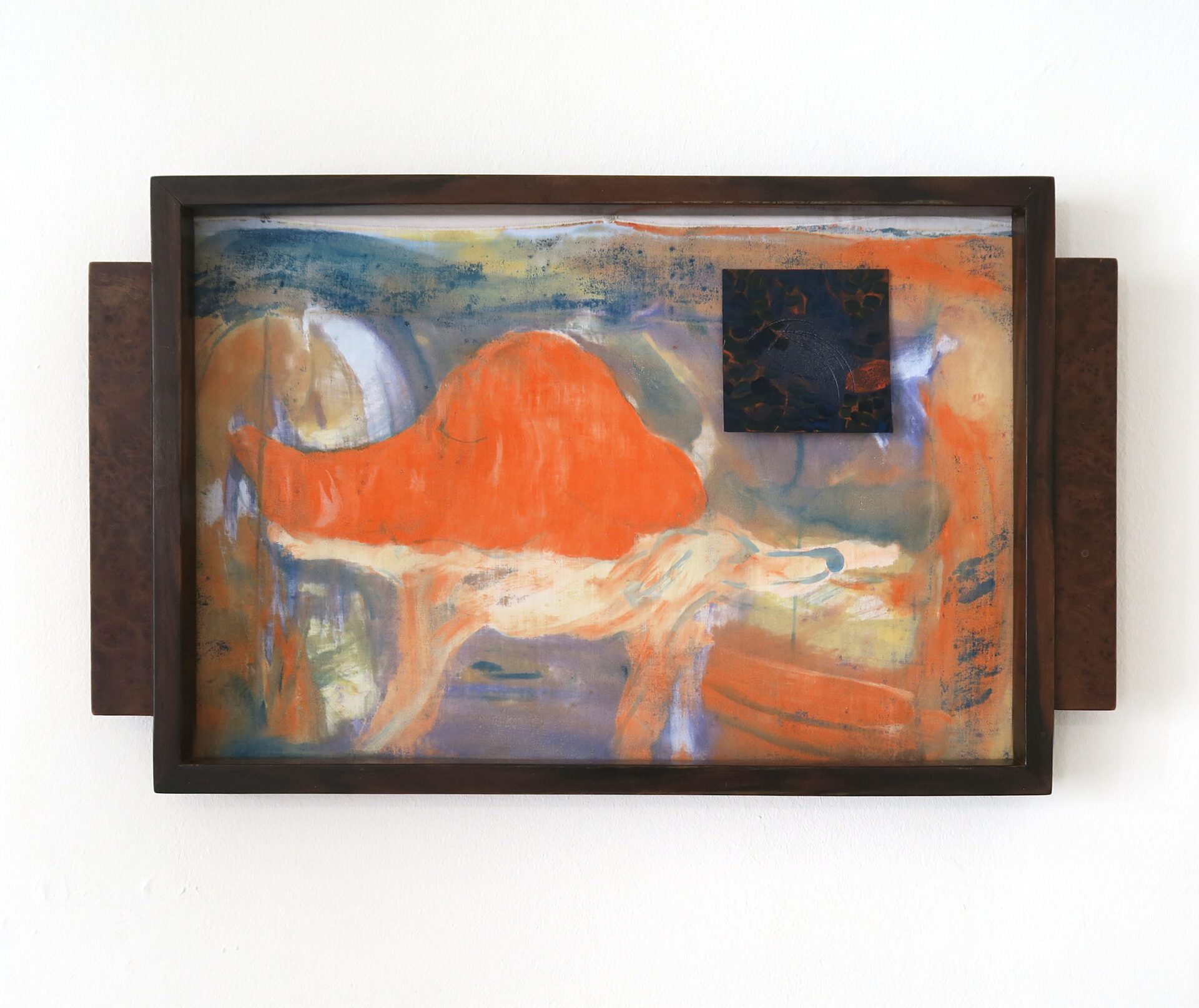 III G 41 (feat. Alzherimer V) Jessy Razafimandimby & Niels Trannois acrylic on bedsheet, Chin board, oil on engraved porcelain