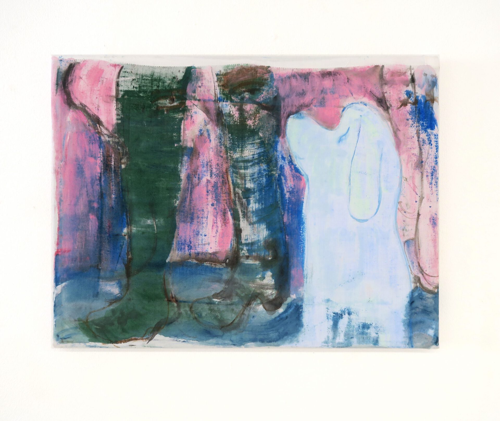 Jessy Razafimandimby Promenade de l’Observatoire I, 2021 acrylic on bedsheet
