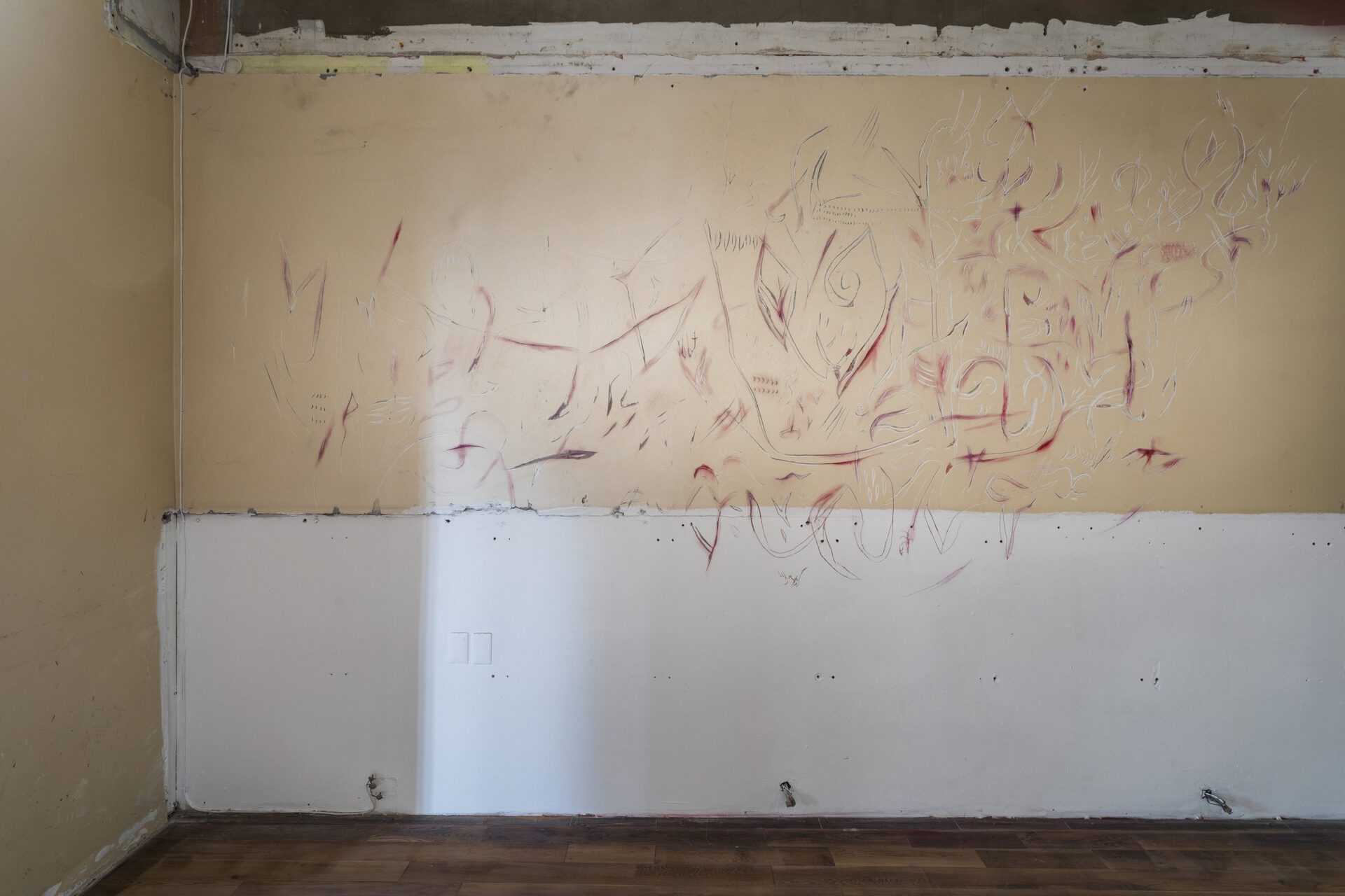 Anna Taganzeva-Kobzeva, 2021, relief on plaster, 220x170