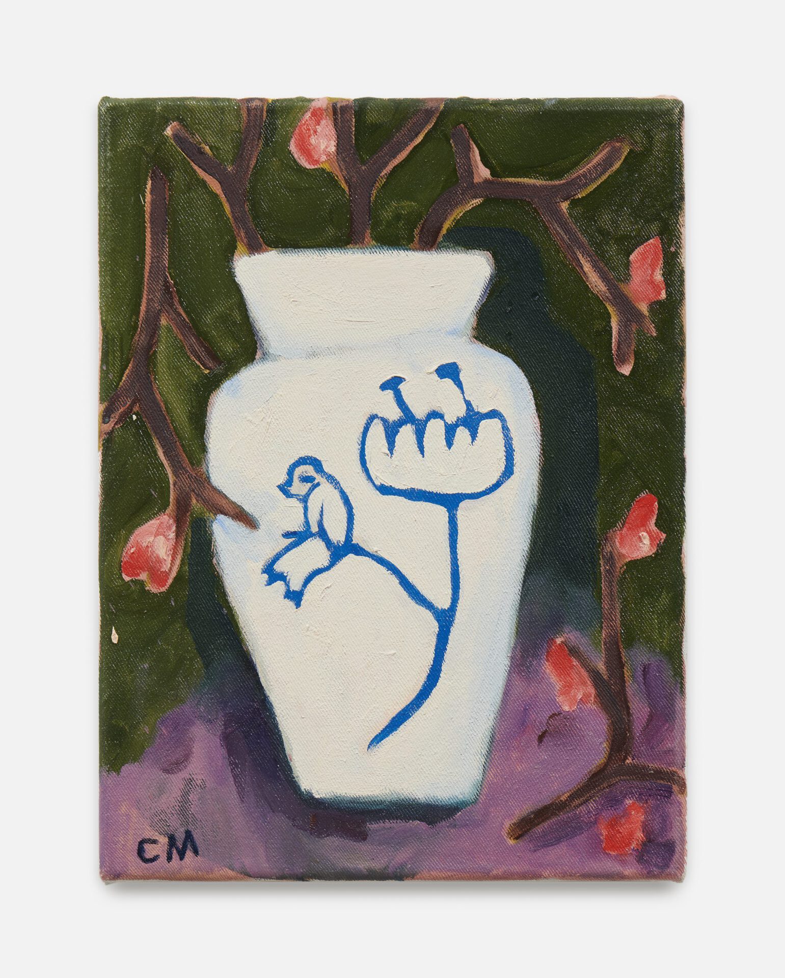 Conny Maier, Elternvase, 2021 oil on canvas 40 x 30 cm