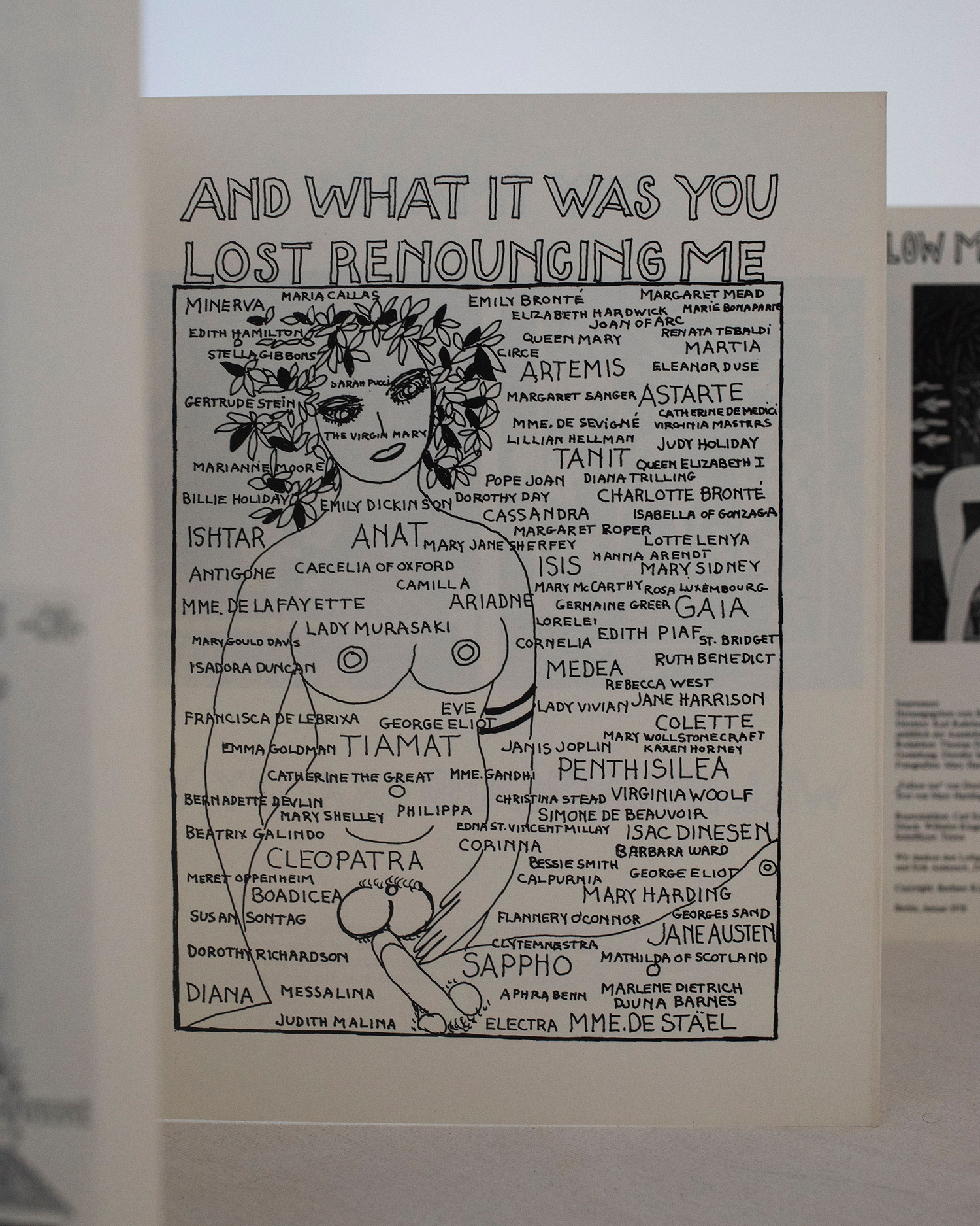 Dorothy Iannone, Follow Me, 1987, Leporello, artist book with vinyl, 25 x 19,5 cm (folded size)