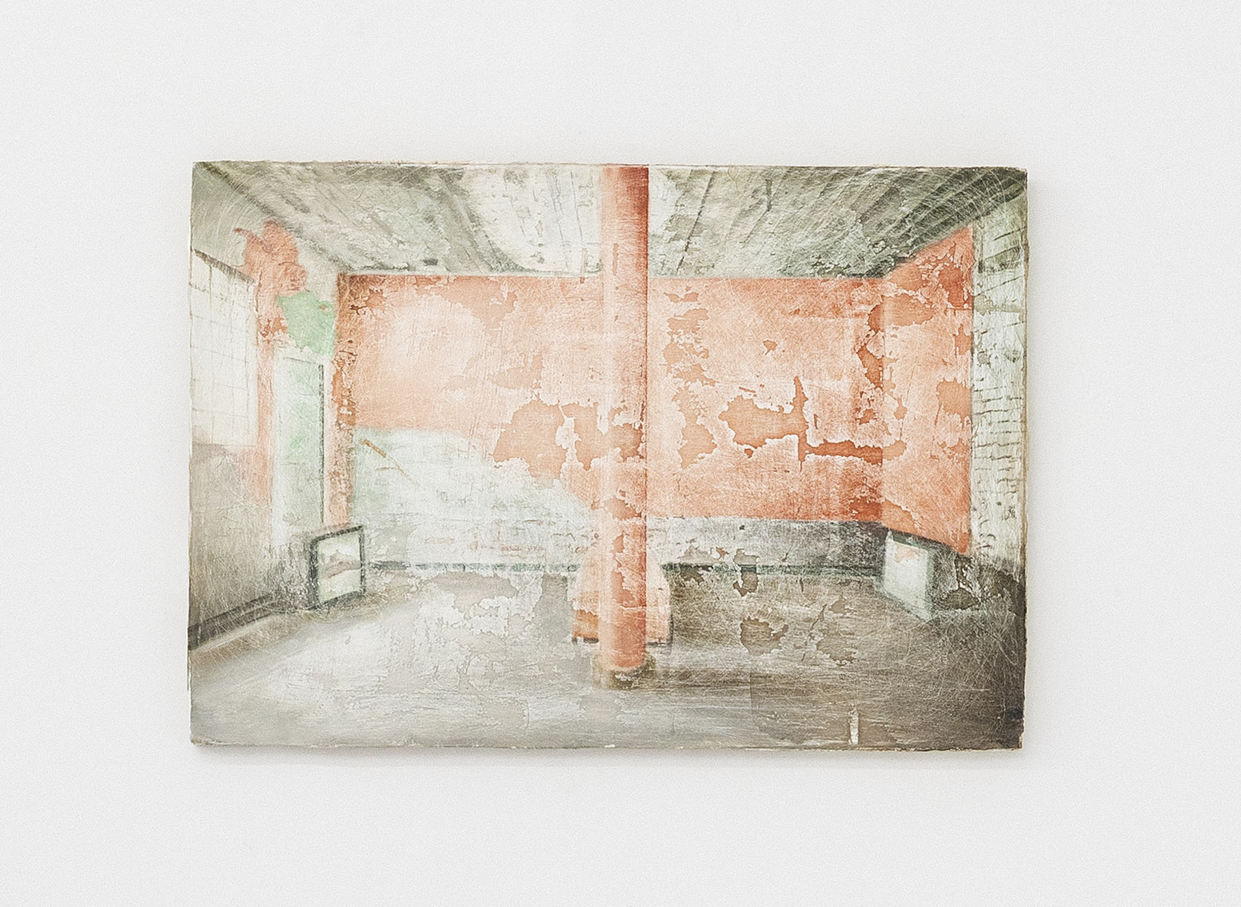 Guillaume Valenti, Sans titre, 2018, Oil on wood, 35 x 50 cm