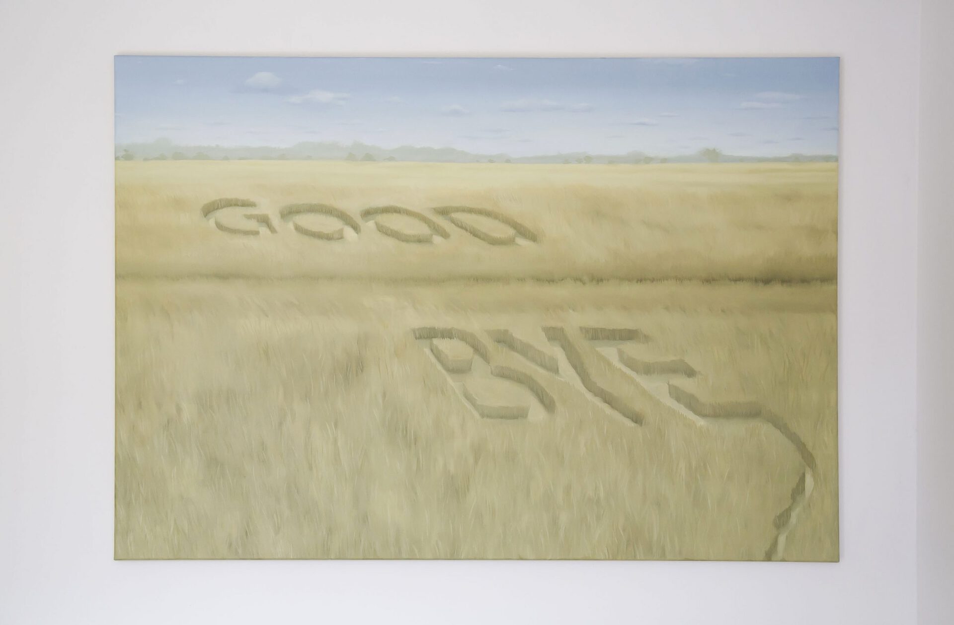 Alicja Pakosz, Kissing the mirror, 2021, "Good Bye", 120x80cm"