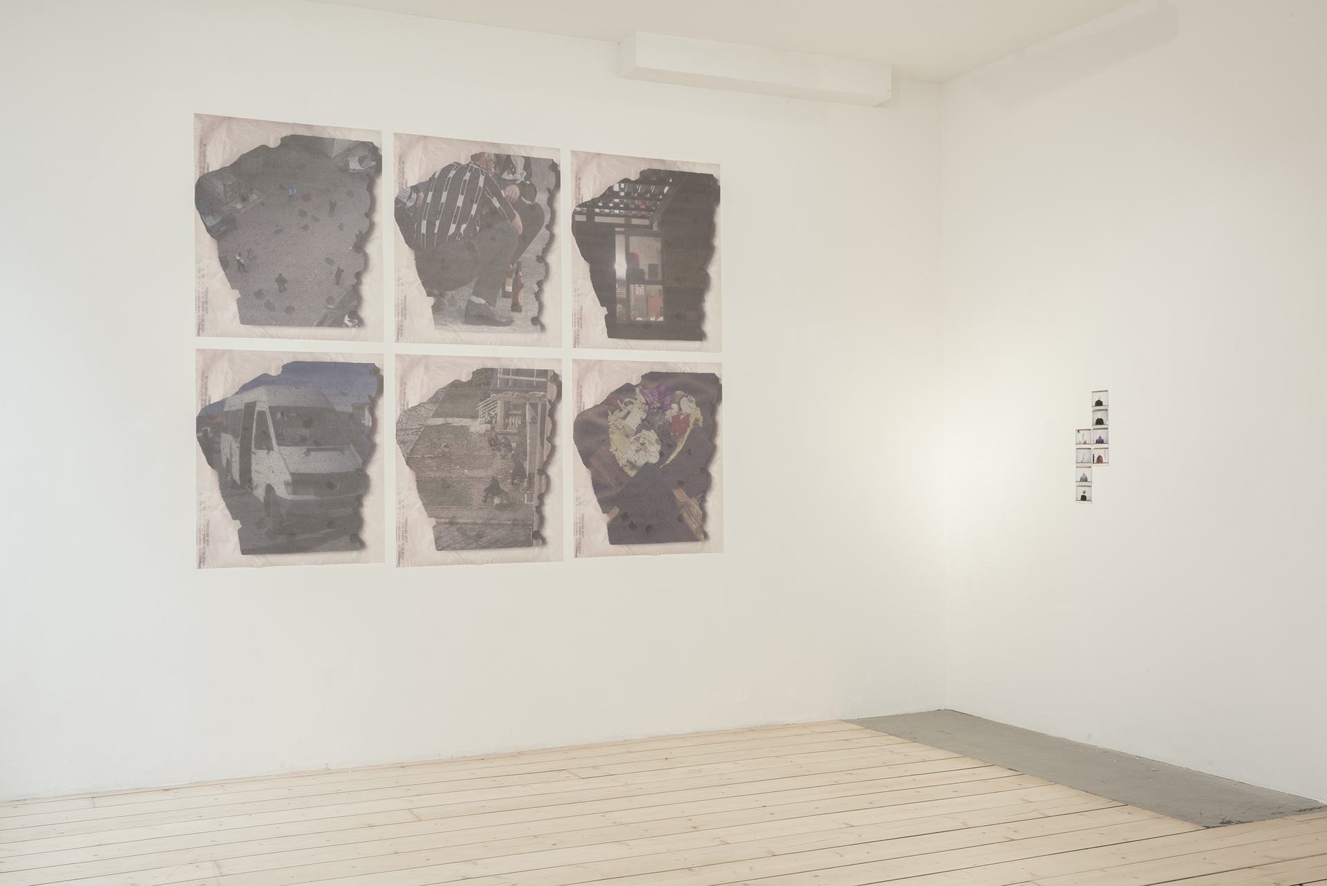 Installation view,Lascia ch'io pianga* (Let me weep), mom art space, Hamburg, works by Salome Tinikashvili