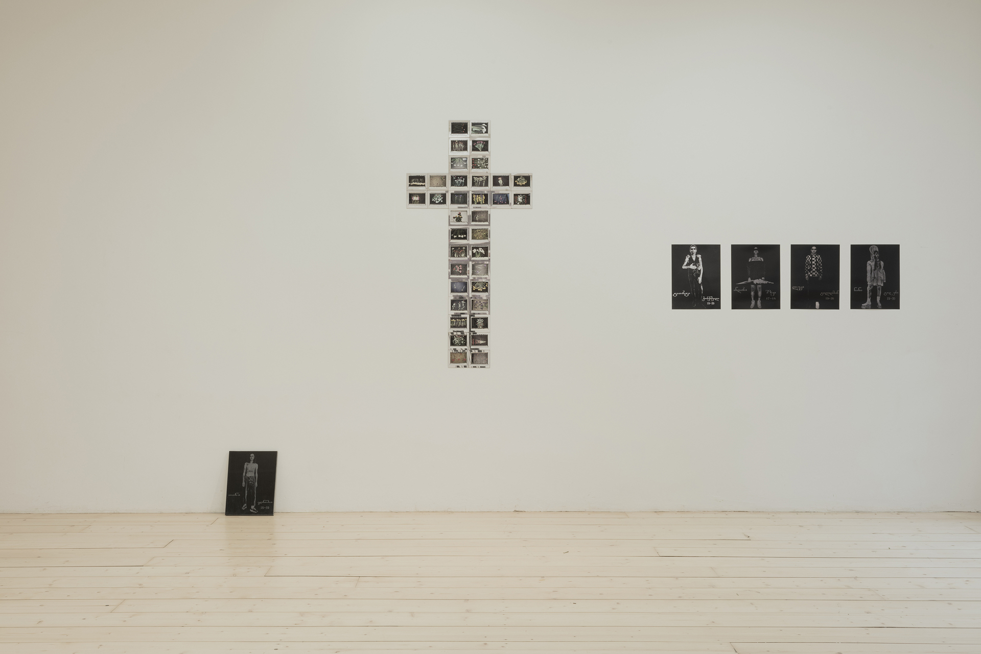 Installation view,Lascia ch'io pianga* (Let me weep), mom art space, Hamburg, works by Nata Sopromadze