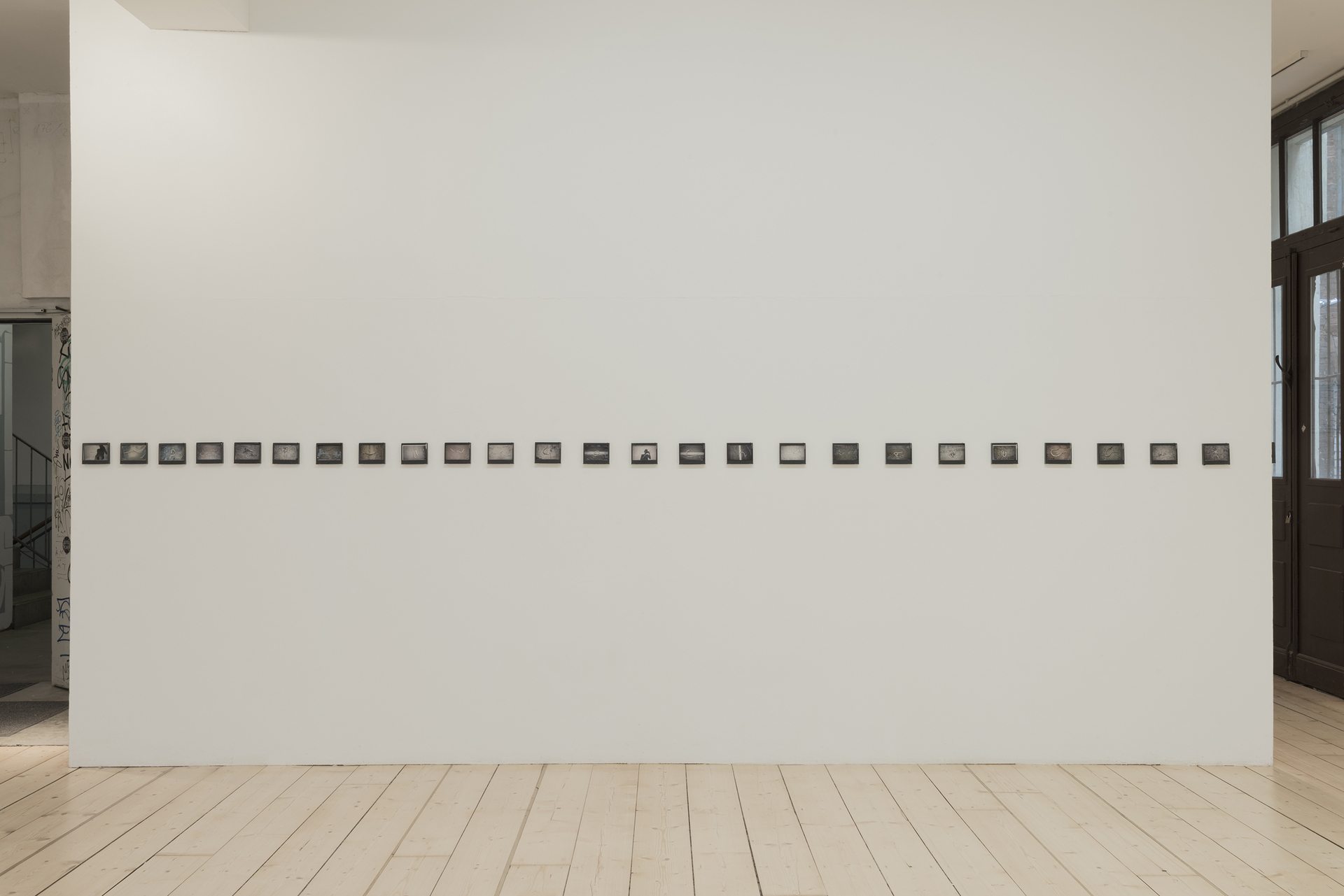 Installation view,Lascia ch'io pianga* (Let me weep), mom art space, Hamburg, works by Nata Sopromadze