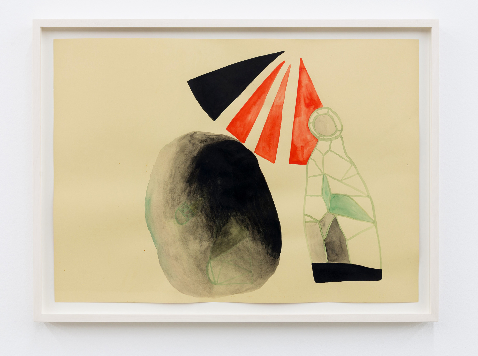 Michaela Meise, Böse Sonne, 2003, watercolour and ink on paper, 49,5 x 69,3 cm, Unique