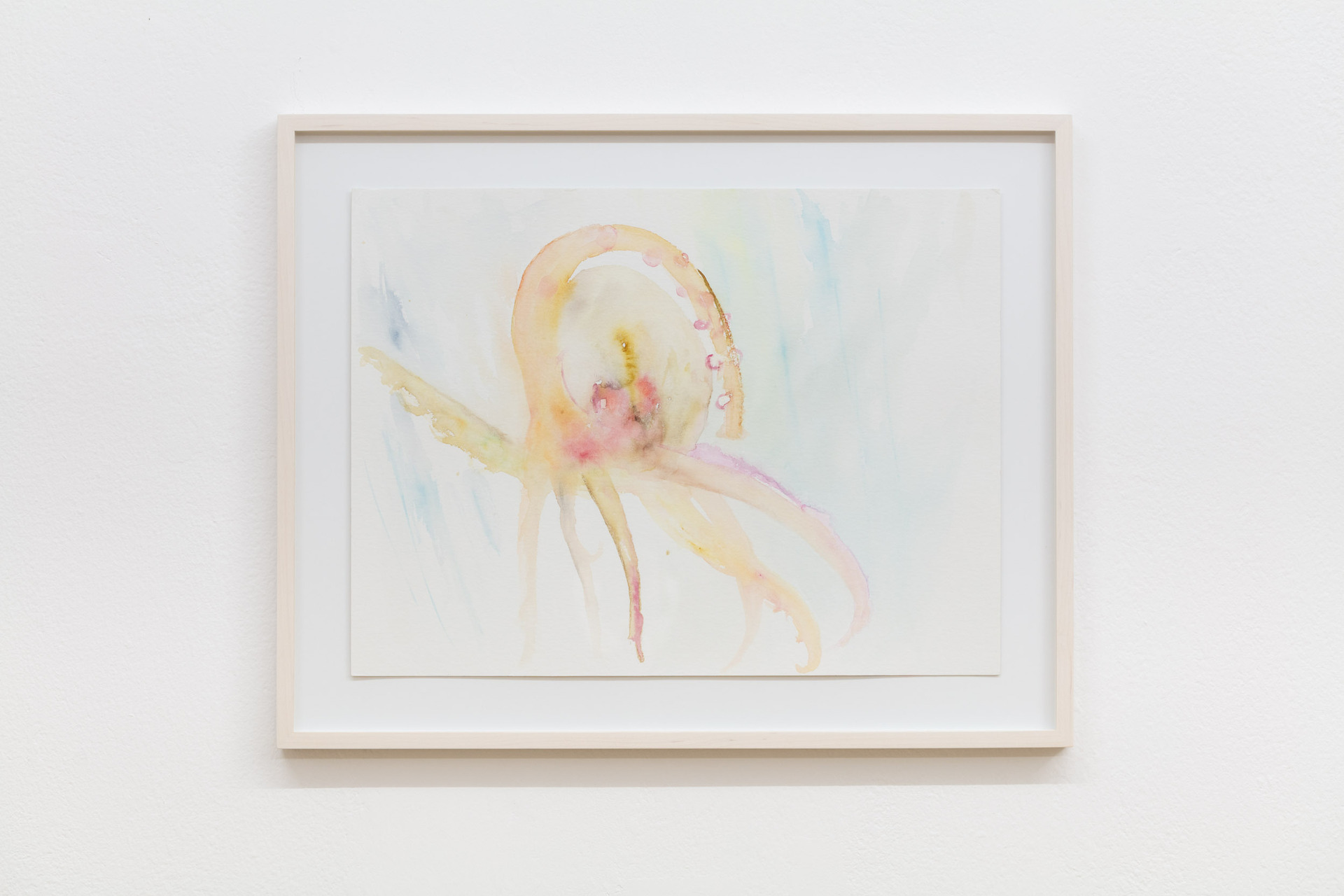 Michaela Meise, Herz-Chakra-Krake, 2020, Watercolour on paper, 35,5 x 47,8 cm, Unique