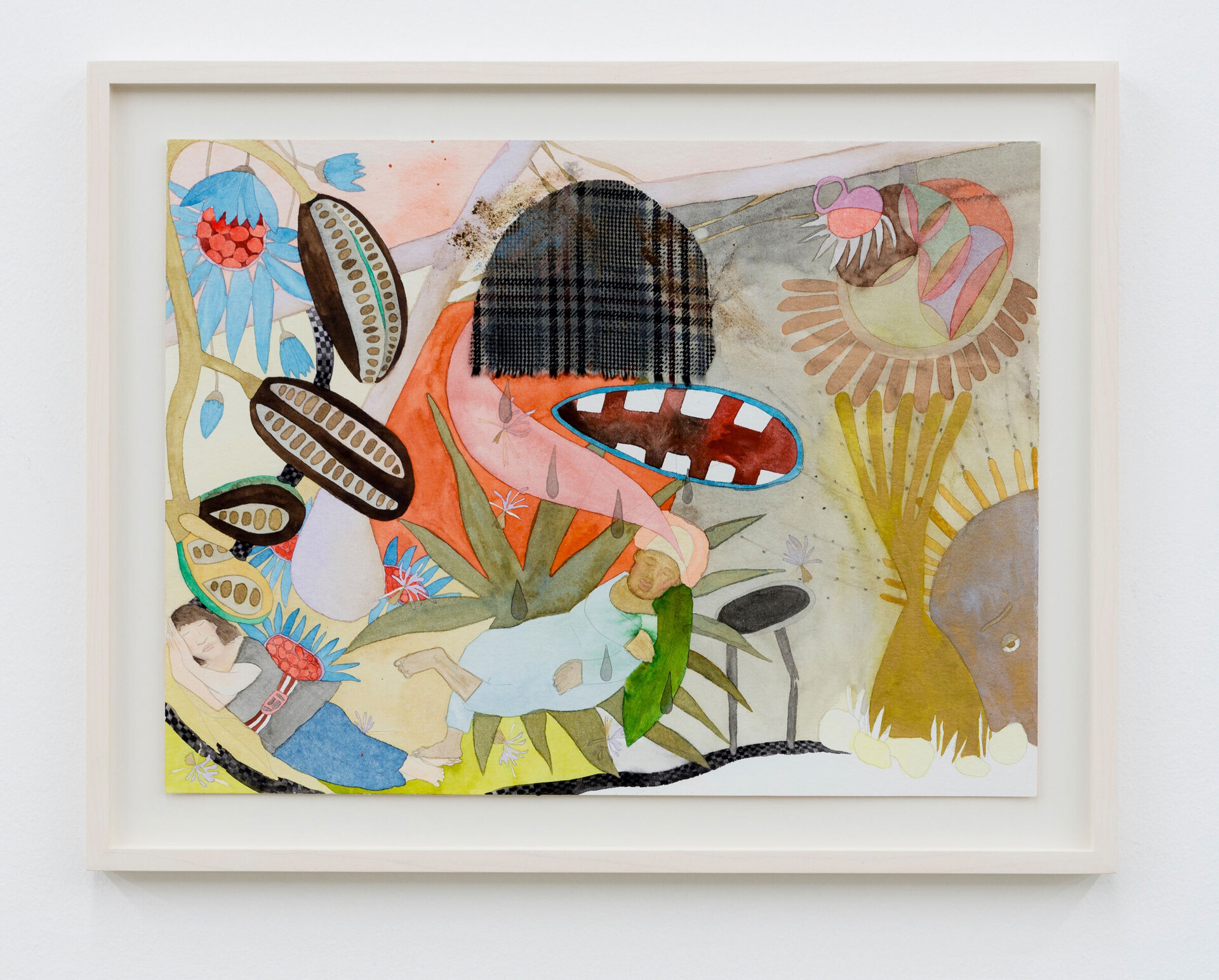 Michaela Meise, Ohne Titel, 2020, watercolour and pen on paper, 35,5 x 47,5 cm, Unique