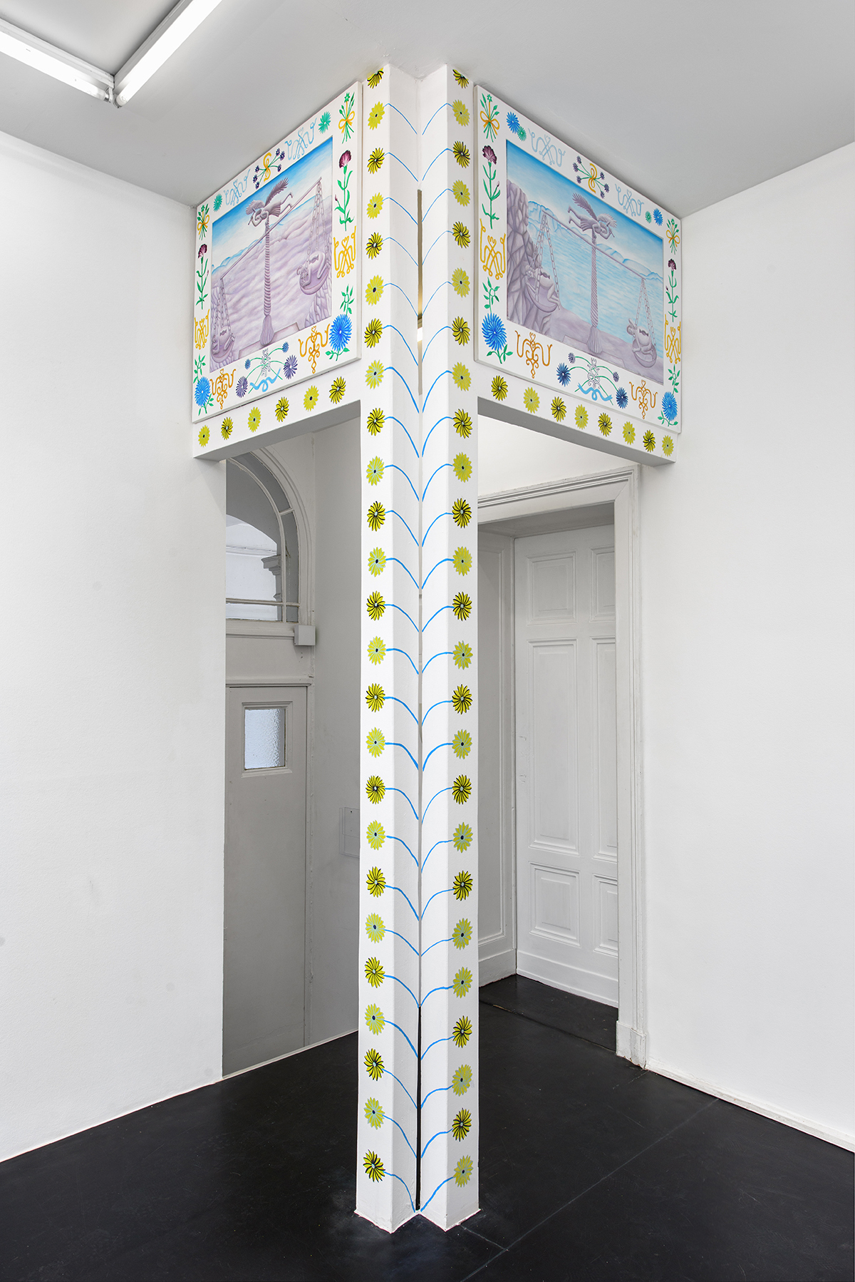 Agnes Scherer,"My refuge, my treasure, without body, without measure", installation view at ChertLüdde, Berlin, 2021