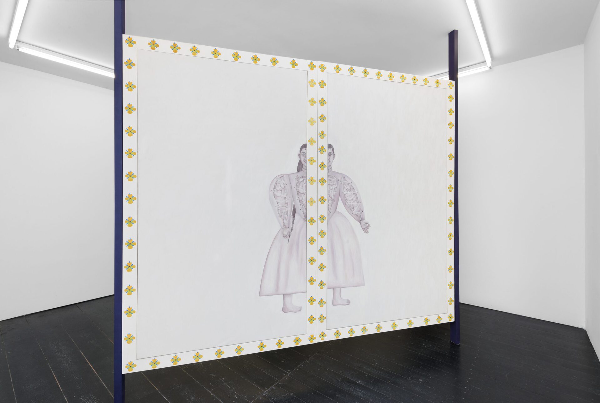 Agnes Scherer," My refuge, my treasure, without body, without measure", installation view at ChertLüdde, Berlin, 2021