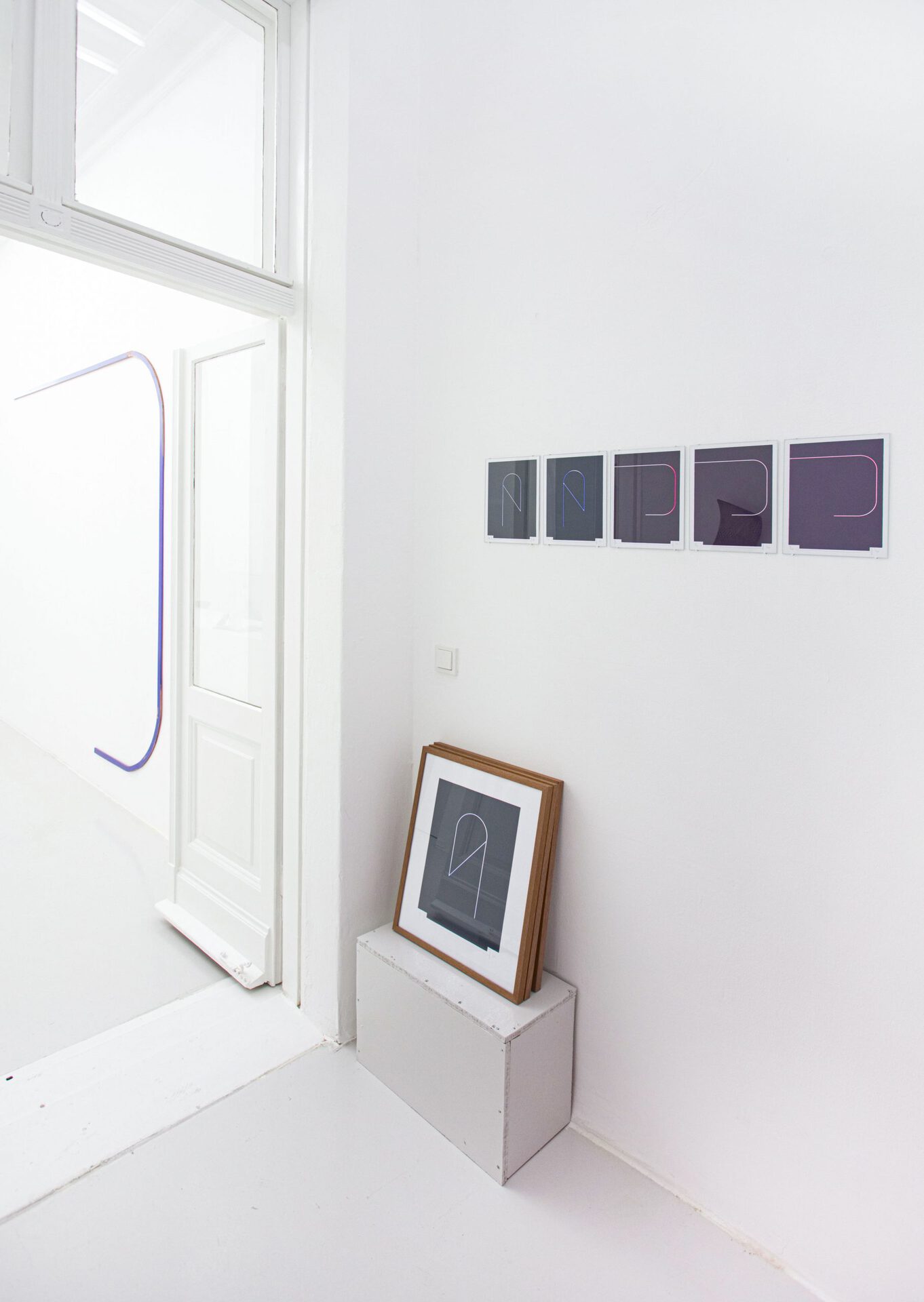 Nina Laaf, installation view, toucher doux, 2021