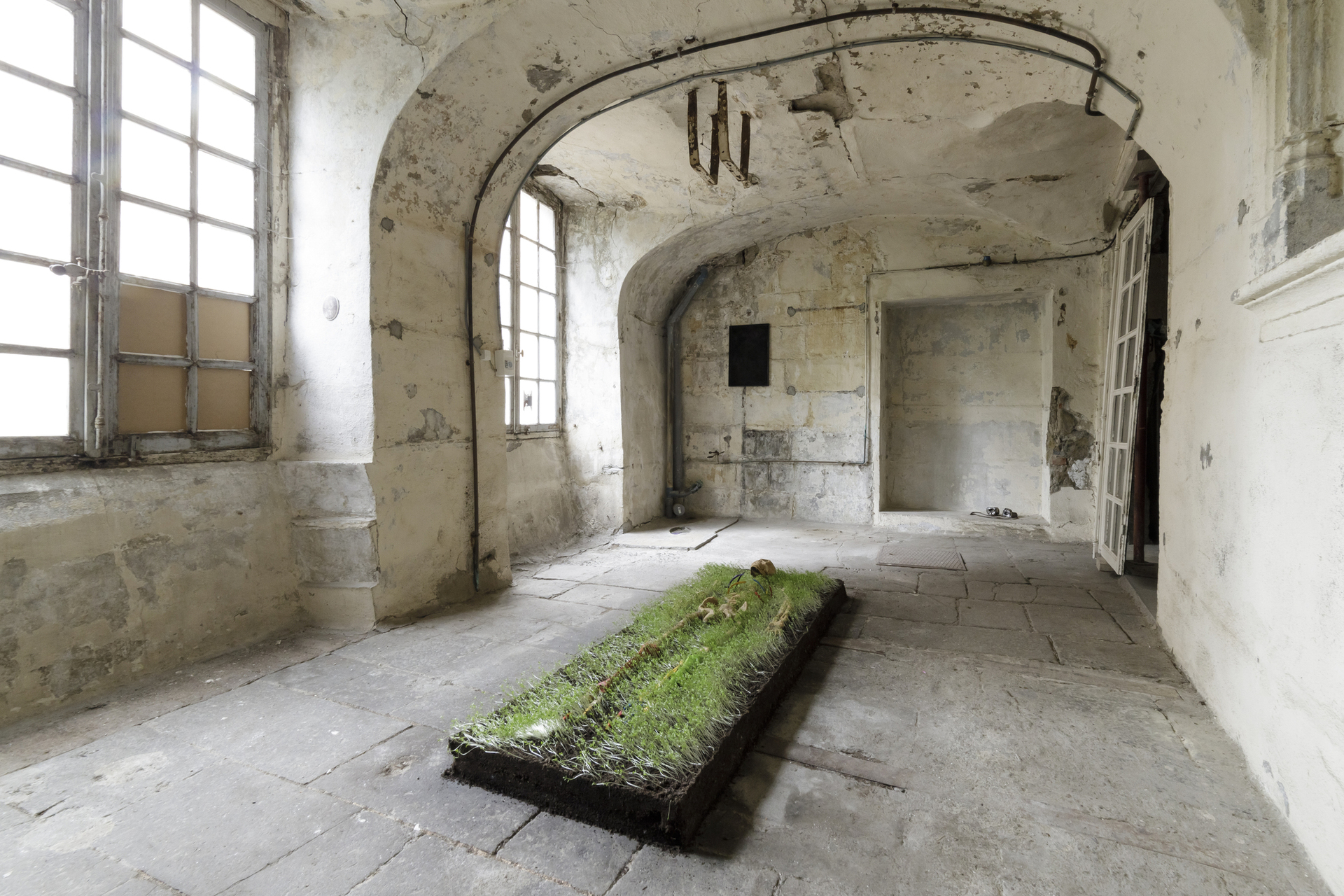 Exhibition view, On loop, Michel Blazy and Enzo Mianes, In extenso. Courtesy of In extenso. Picture: Ludovic Combe