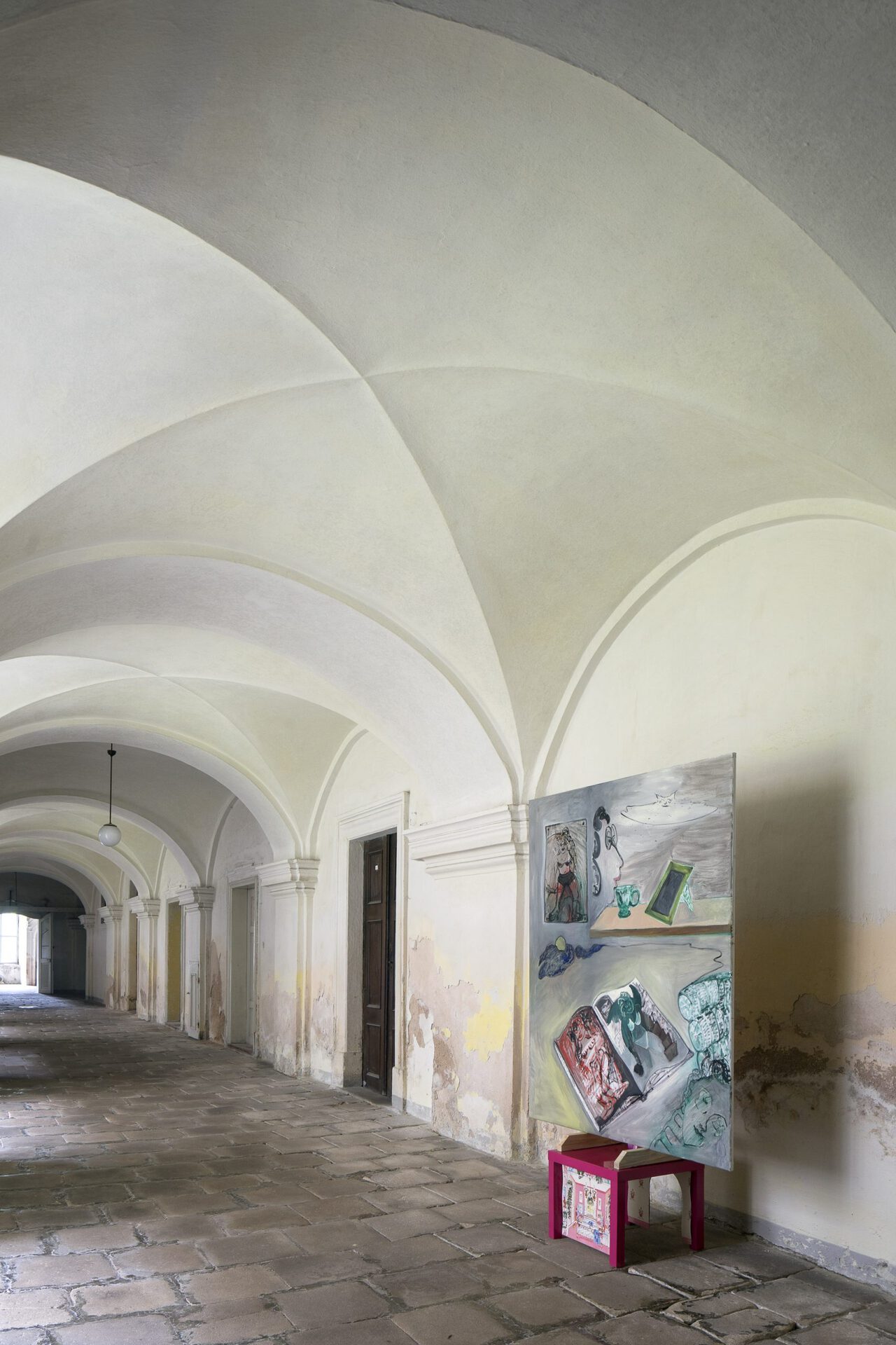 Kamilla Bischof, April, 2020 oil on canvas 180 x 150 cm courtesy of the artist and Sandy Brown Gallery, Berlin