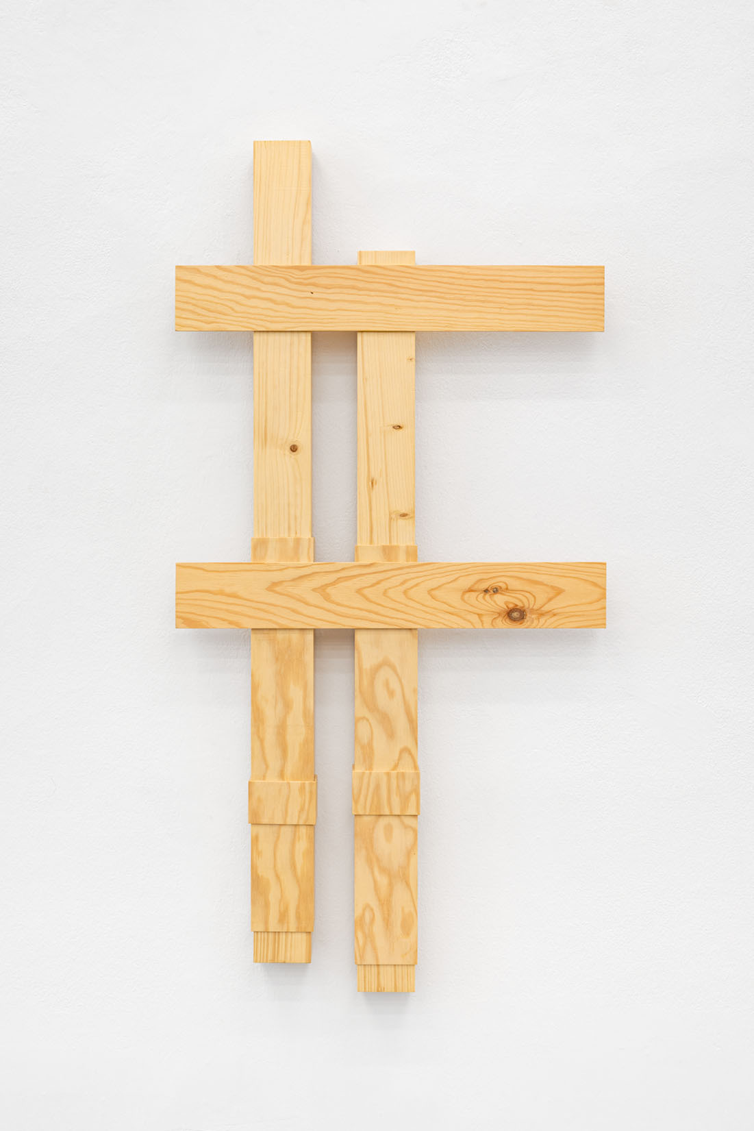 OVIDIU ANTON CS 3-11-19, 2021 wood, glued, glazed, oiled 67 x 132 cm Courtesy Christine König Galerie, Vienna and the artist Photo: Simon Veres