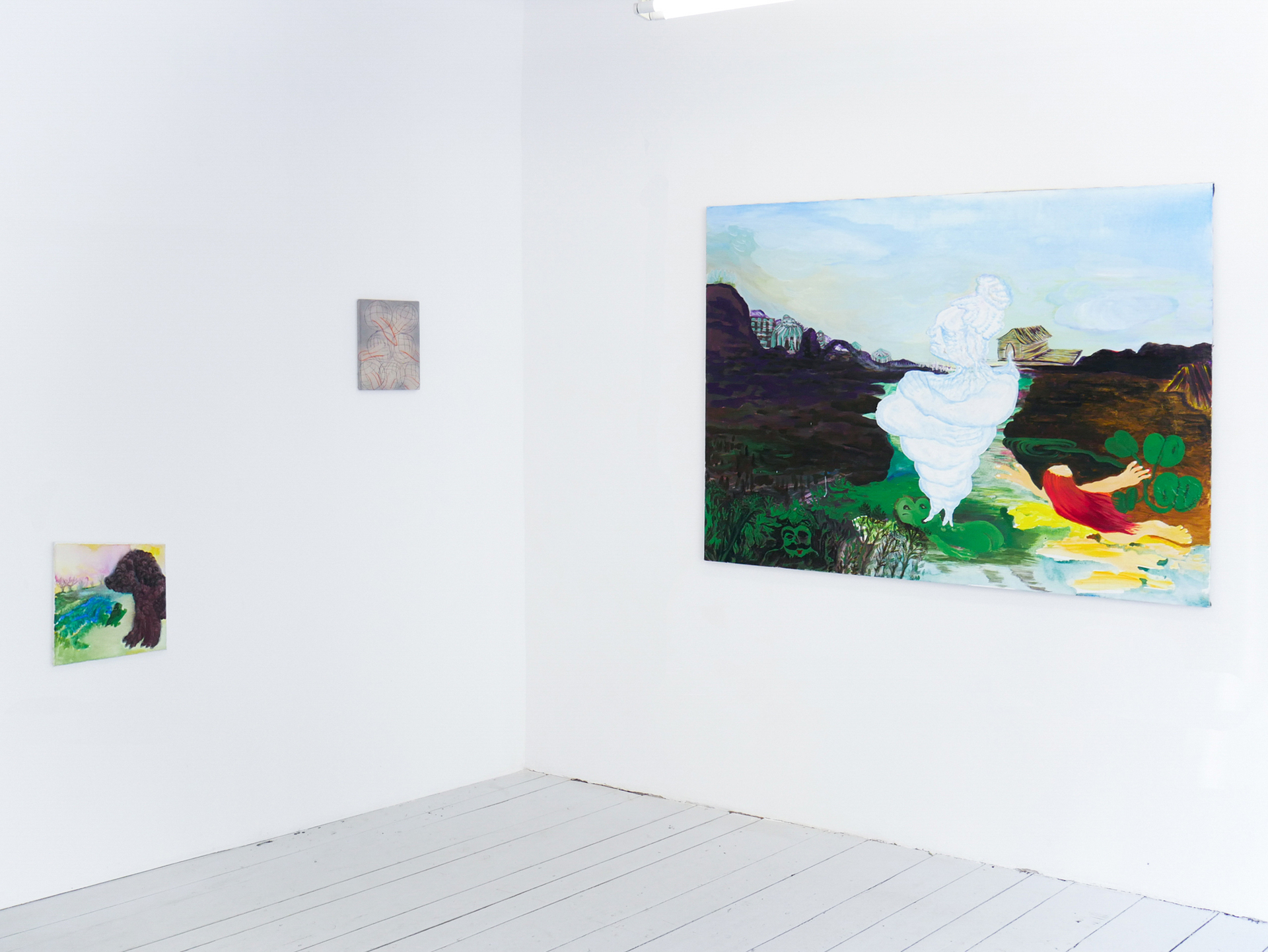 Magda Starska, Agnieszka Grodzinska "Primal urge" exhibition view, Lectwo gallery, 2021