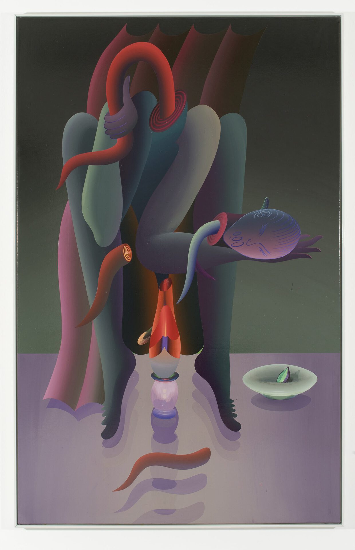 I can be anything you want, pigments, glue and damar warnish on 220x140cm - framed, 2021 canvas