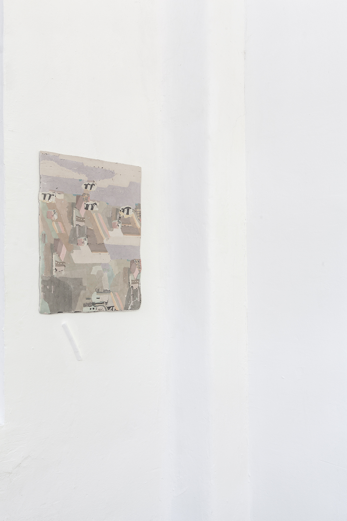 Heti Prack, Friedl, 2021, 57 x 42 cm, Gypsum, pigments, bone glue