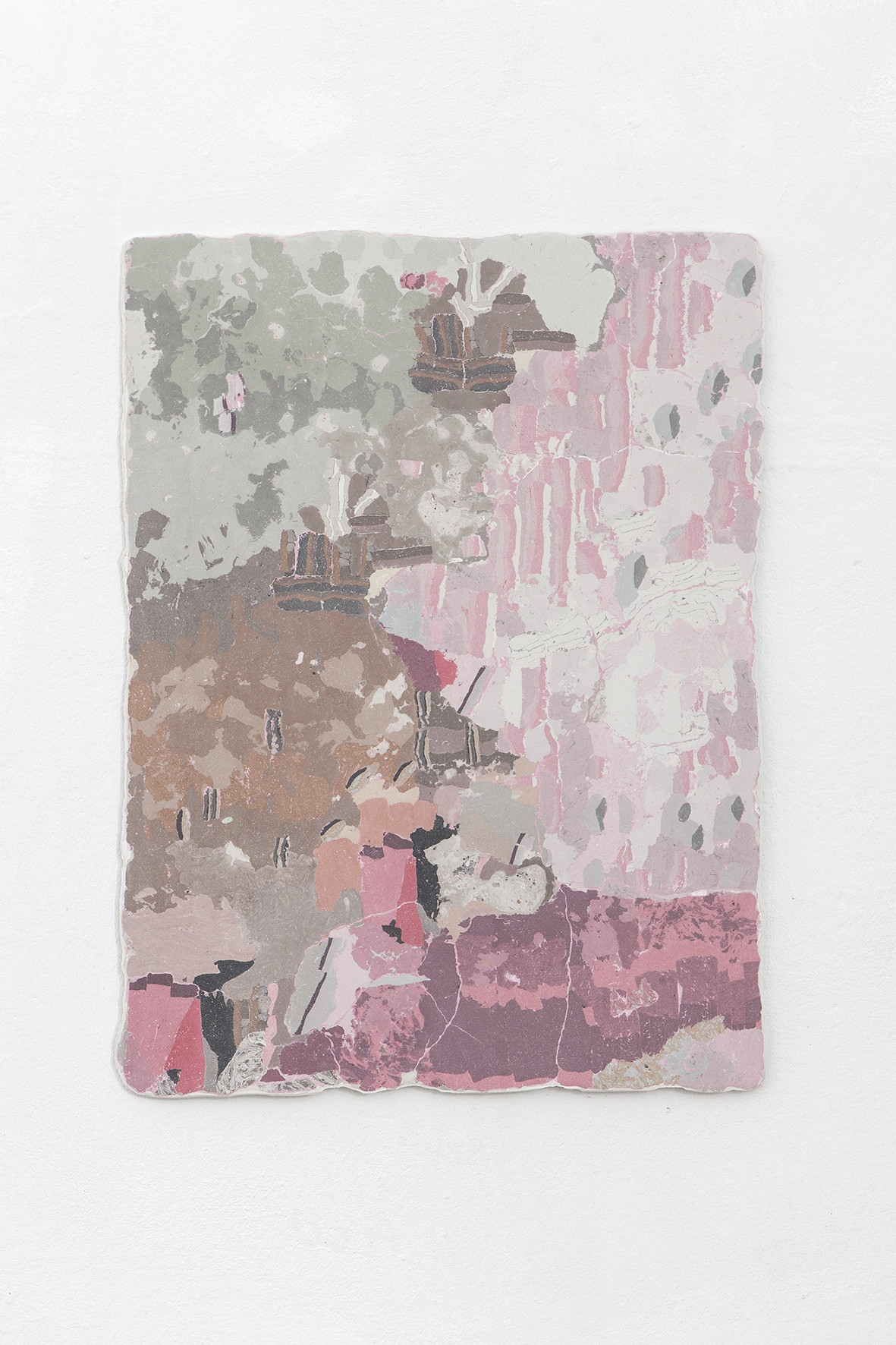 Heti Prack, Dagobert, 2021, 57 x 42 cm, Gypsum, pigments, bone glue