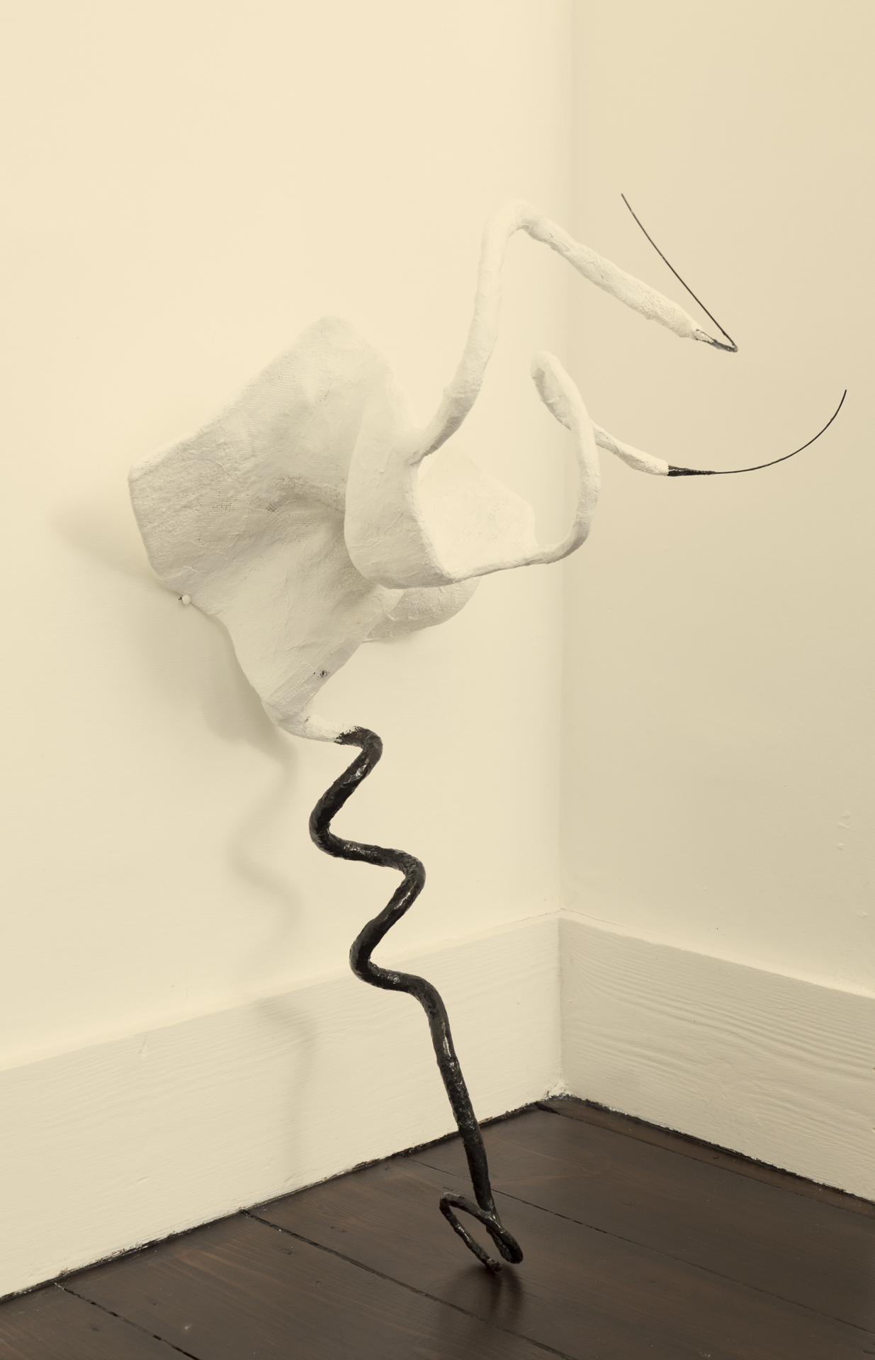Fani Parali, Crested Elix Plant, 2021, Steel, plaster bandage life cast, paint, 65 cm x 40 cm x 35 cm