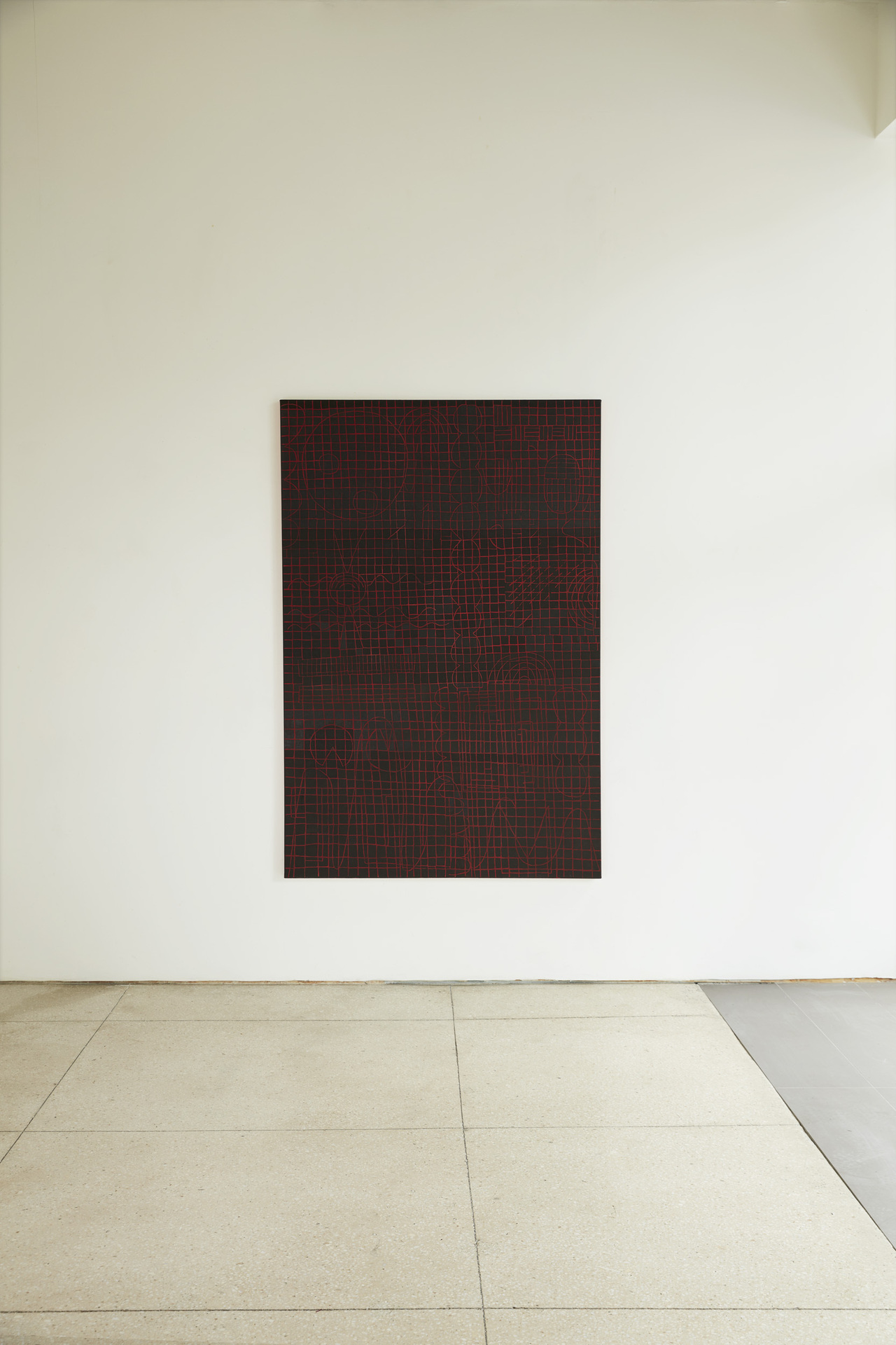 Maria Schumacher, Screen Memories, 2021, egg tempera on canvas, 180 x 120cm