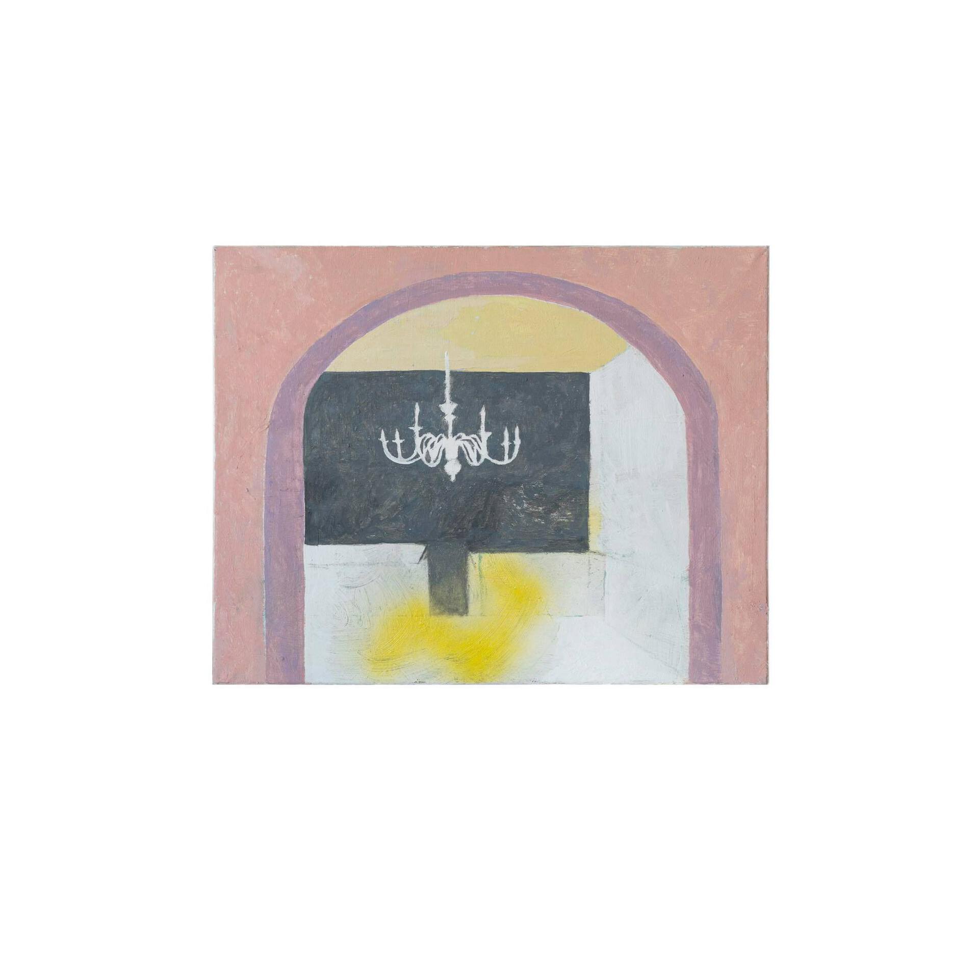 Michał Maliński “Kitchen in salmon color”, 2021, painting, 40x50cm