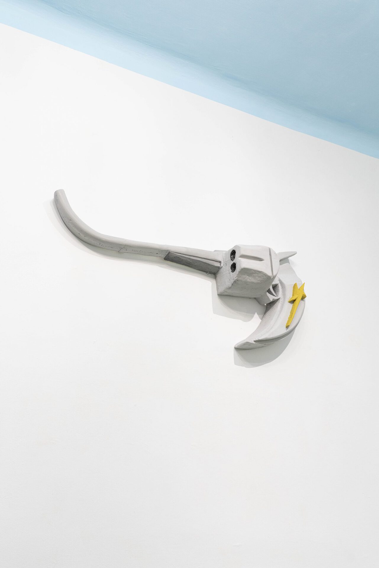 Sebastian Mikoś, “Pistolero”, 2021, sculpture, 133x67x25cm