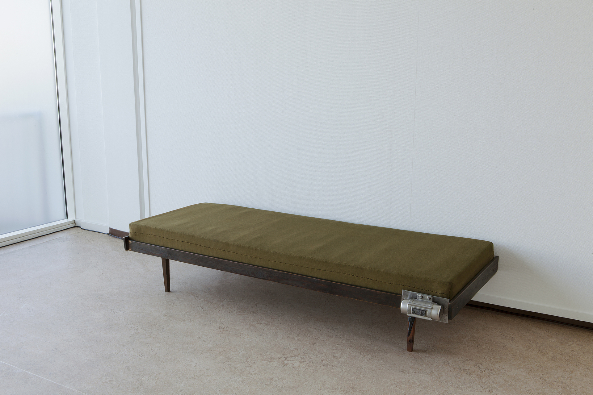 Untitled, 2021, daybed, vibration motor