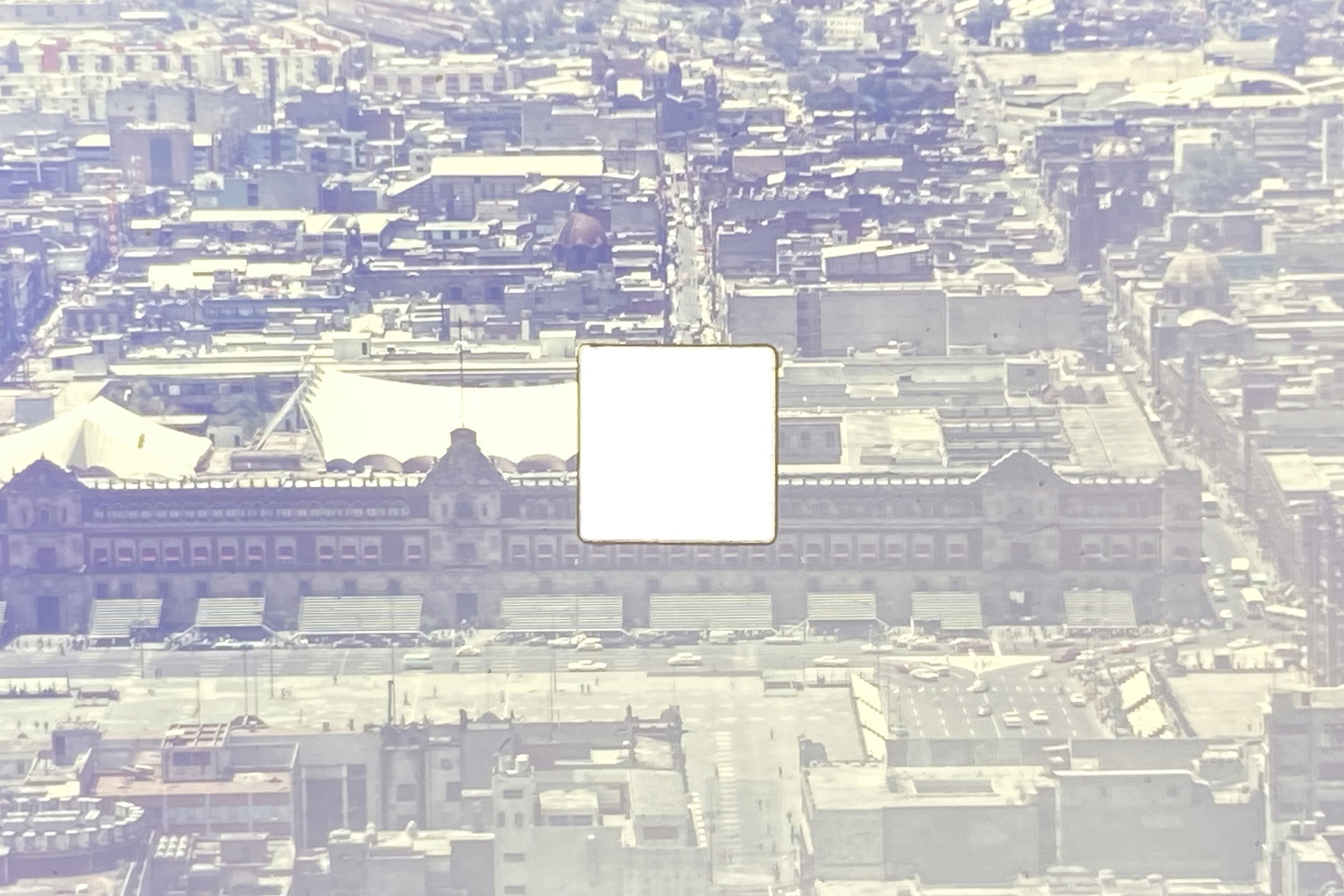 Tetra, 2021, steel, projector, 81 laser cut slides, detail