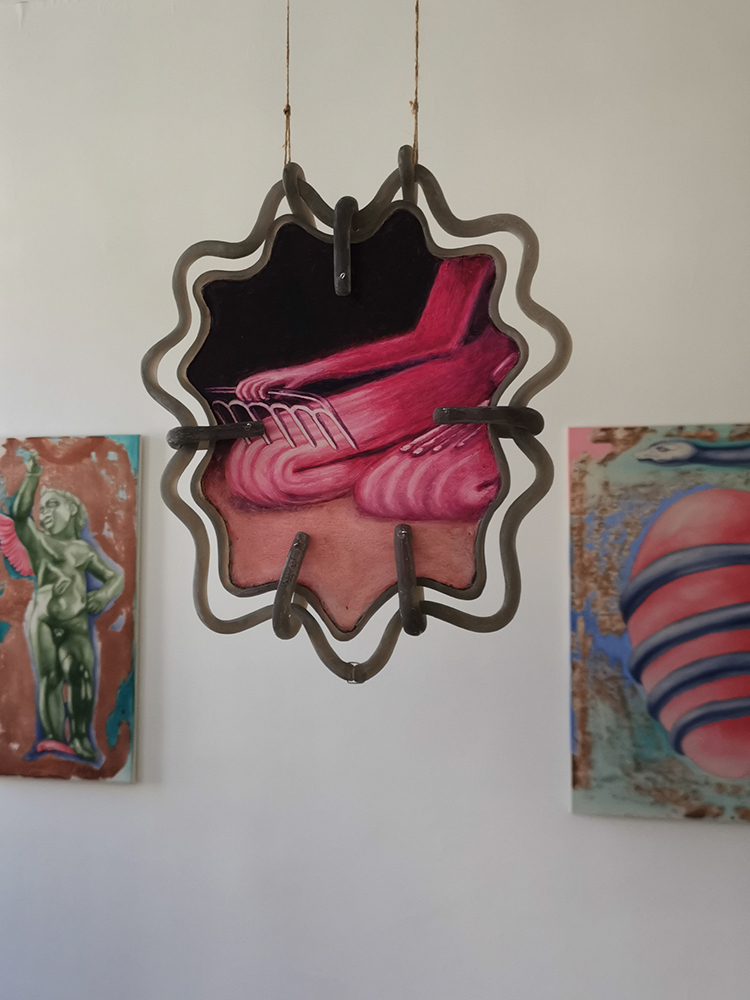 Krzysztof Grzybacz, "Mirror", 2021, oil and epoxy resin