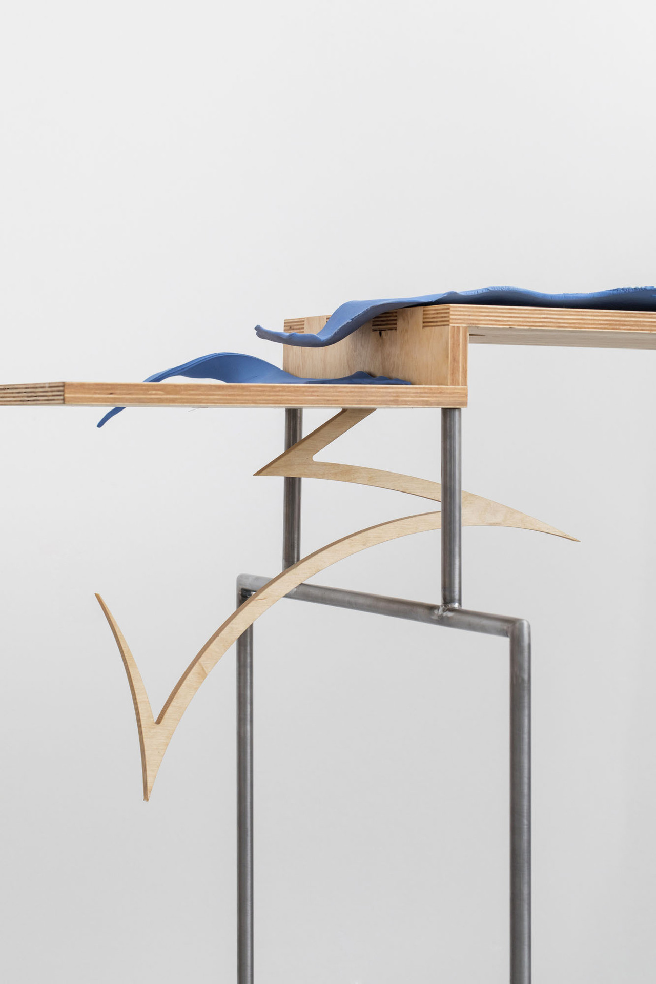 Our Common Needs (detail), 2021, porcelain, birch plywood, metal, 184 × 148 × 55 cm