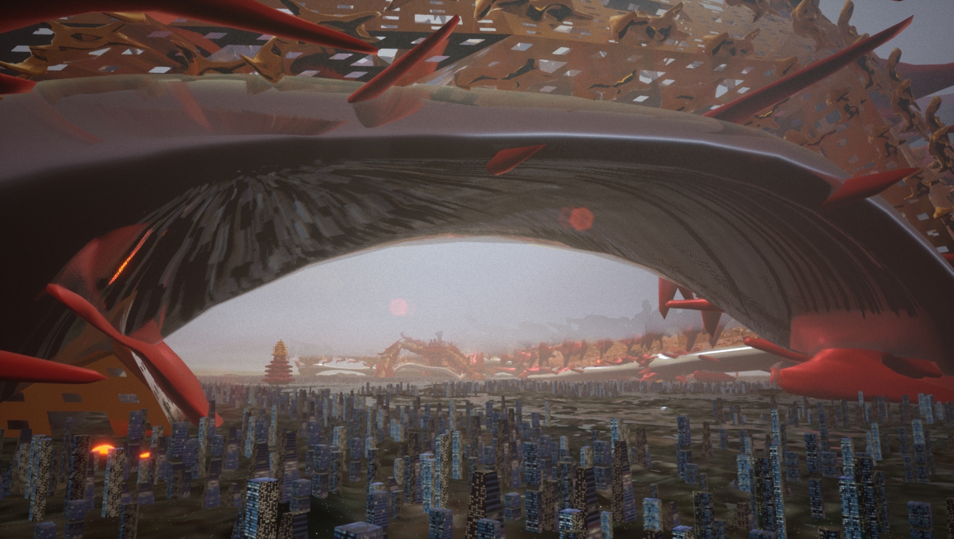 Bahar Noorizadeh, The Red City of the Planet of Capitalism, 2021, Still Video 2