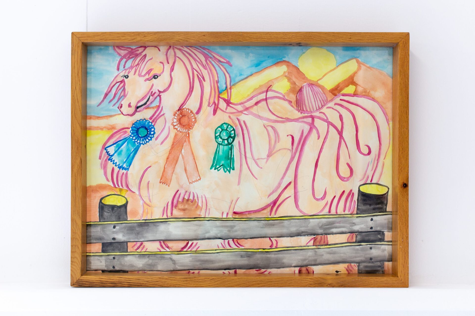 Nick Payne, Show Champion, 2020, Watercolor, 25 x 19 inches (framed)