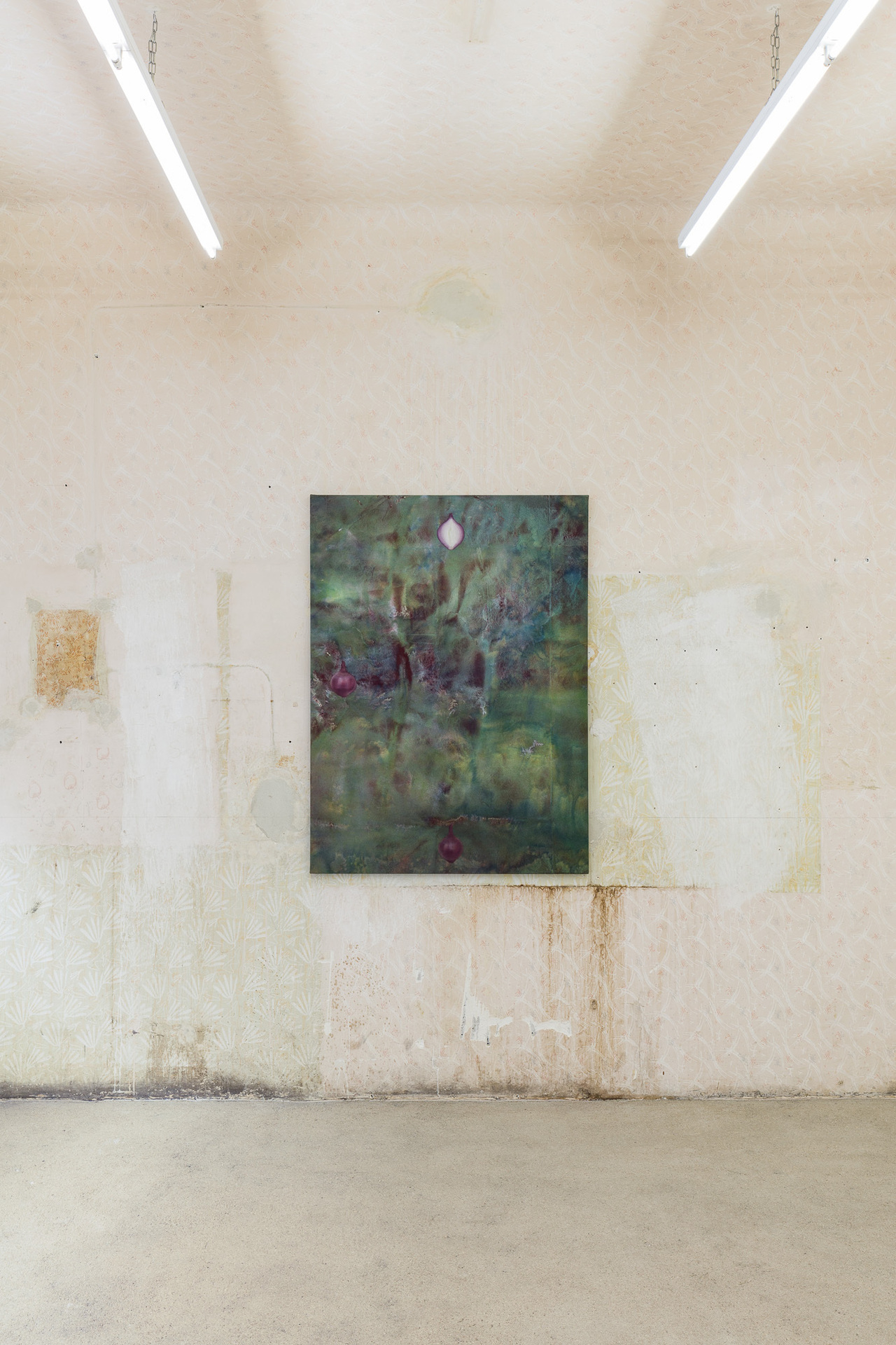 Katharina Schilling, Three Graces, 2021, pigment, oil on canvas, 135 x 100cm, 2021.