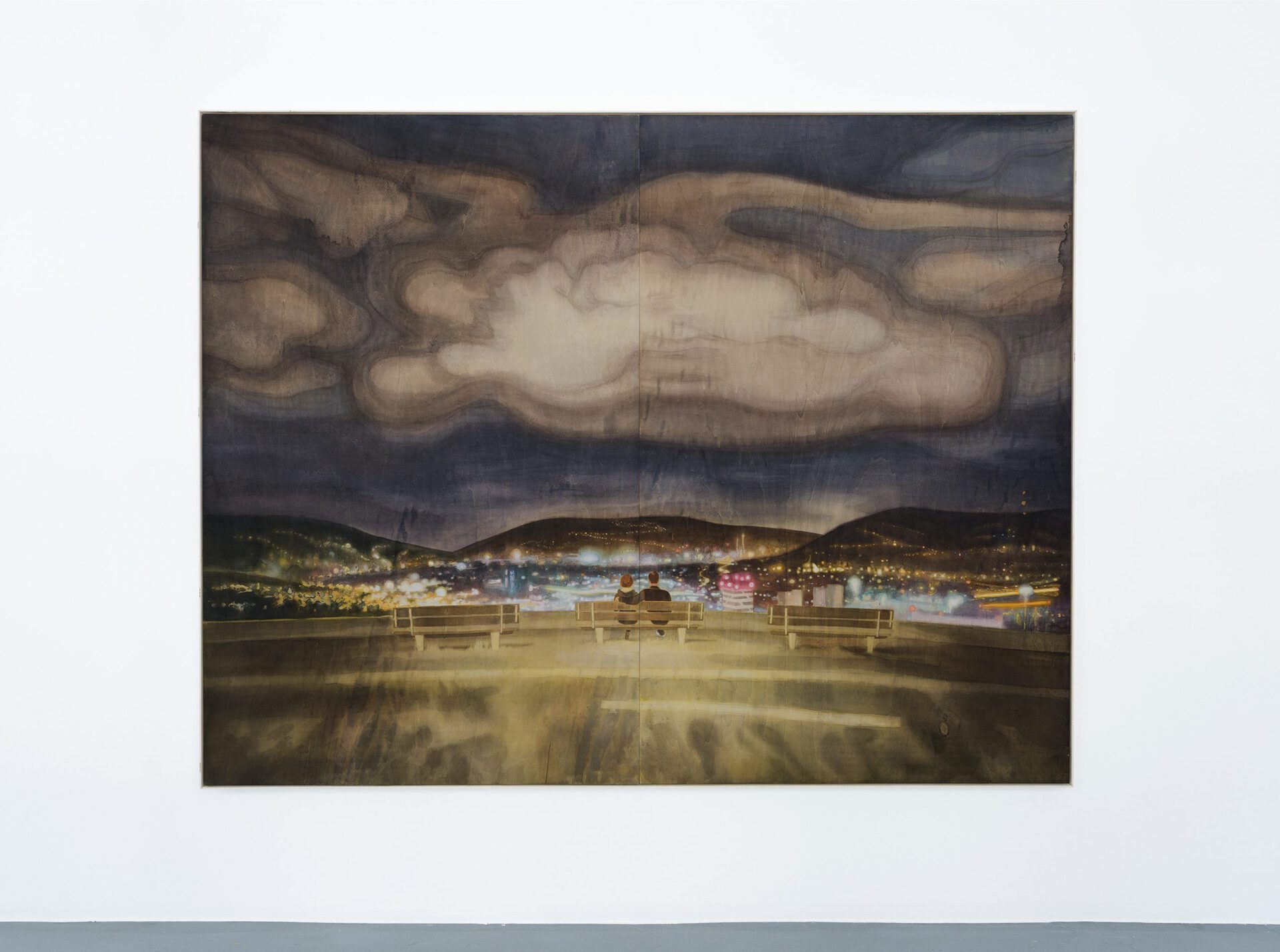 Arthur Metz 'Killesberg', 2021, acrylic on wood, 185 x 240 cm
