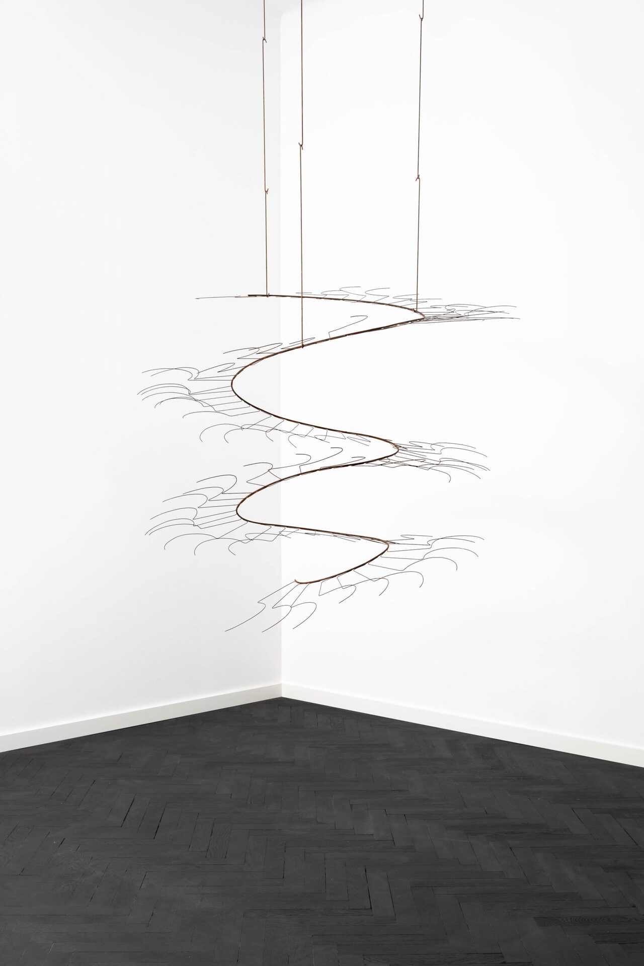 Iza Tarasewicz, Vortex, 2021, oxidized steel, 145 x 130 x 130 cm