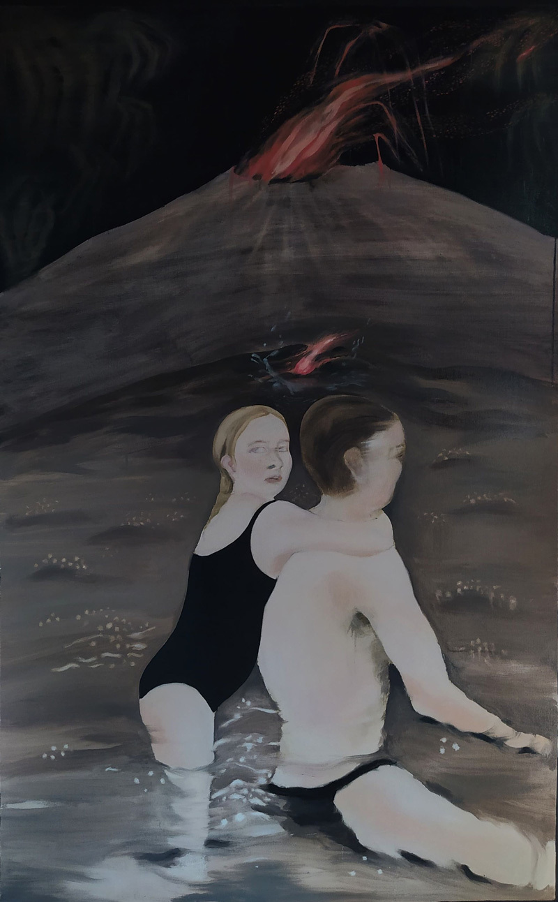 Mariam Aqubardia, untitled, 2020, Oil on canvas, 160x120cm
