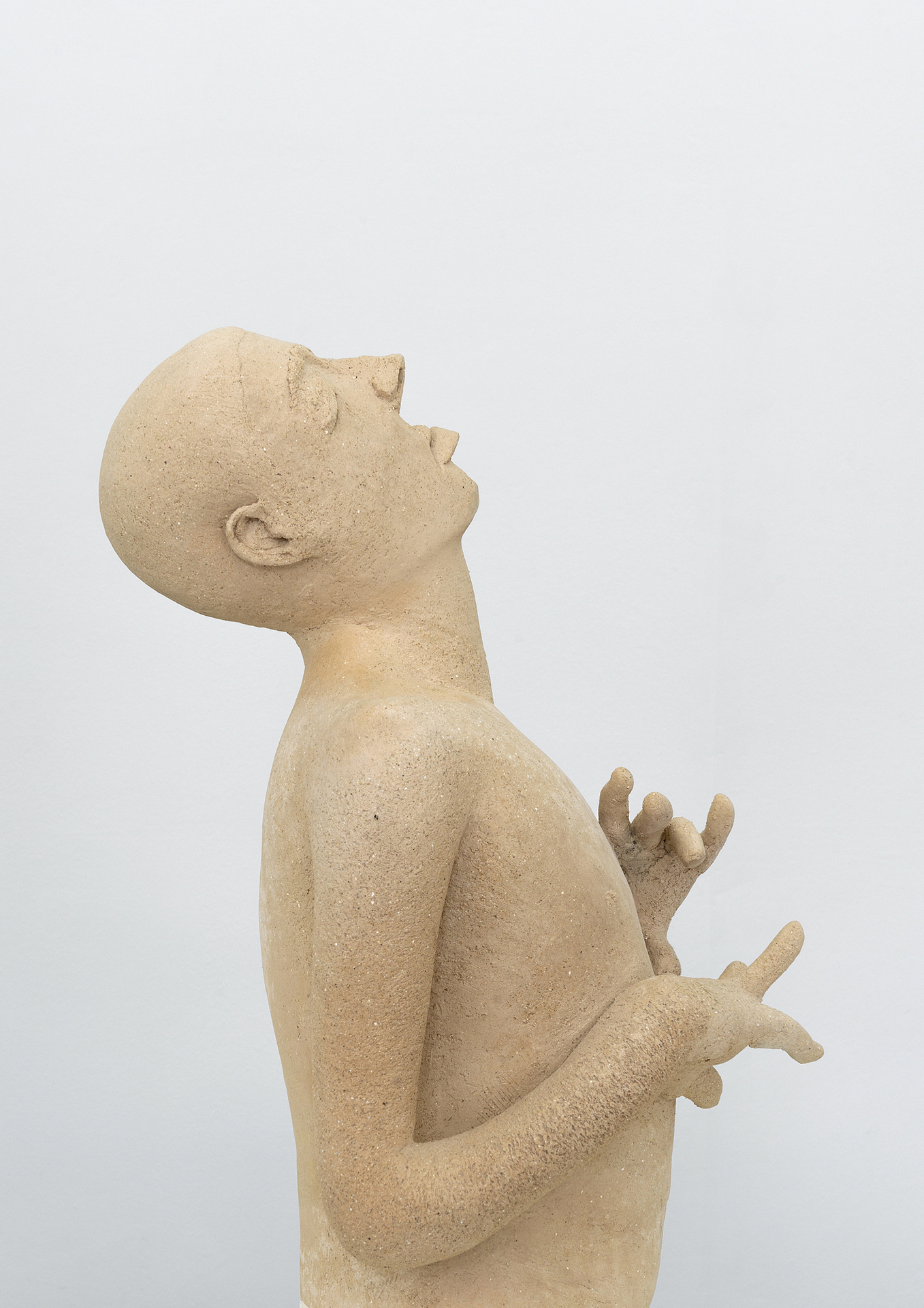 Mark Barker, Untitled, 2021, stoneware, slip, 50.5 x 28 x 30 cm (detail)