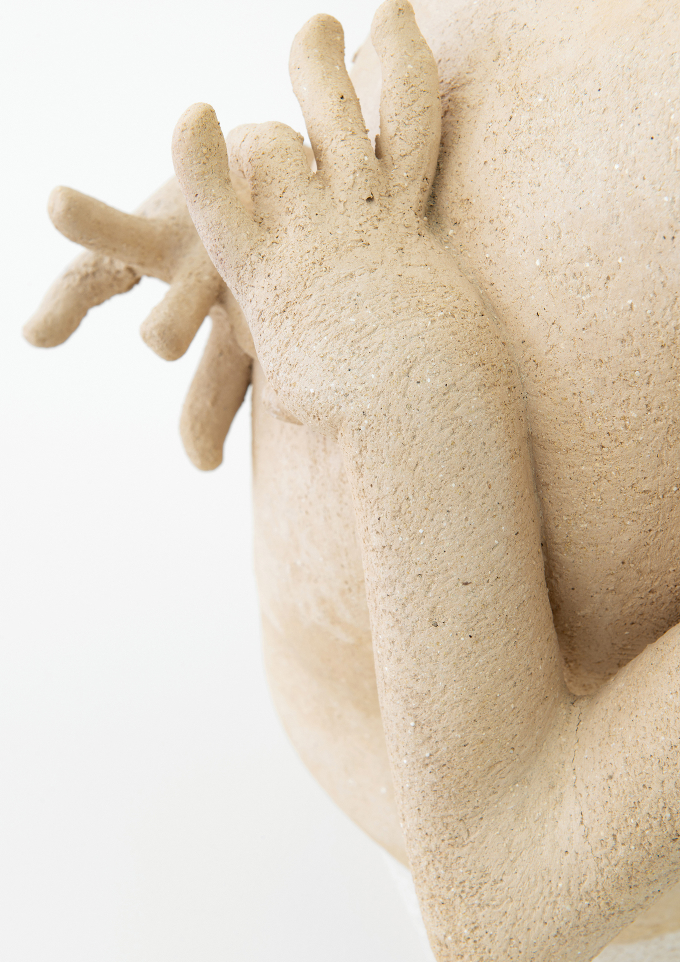 Mark Barker, Untitled, 2021, stoneware, slip, 50.5 x 28 x 30 cm (detail)