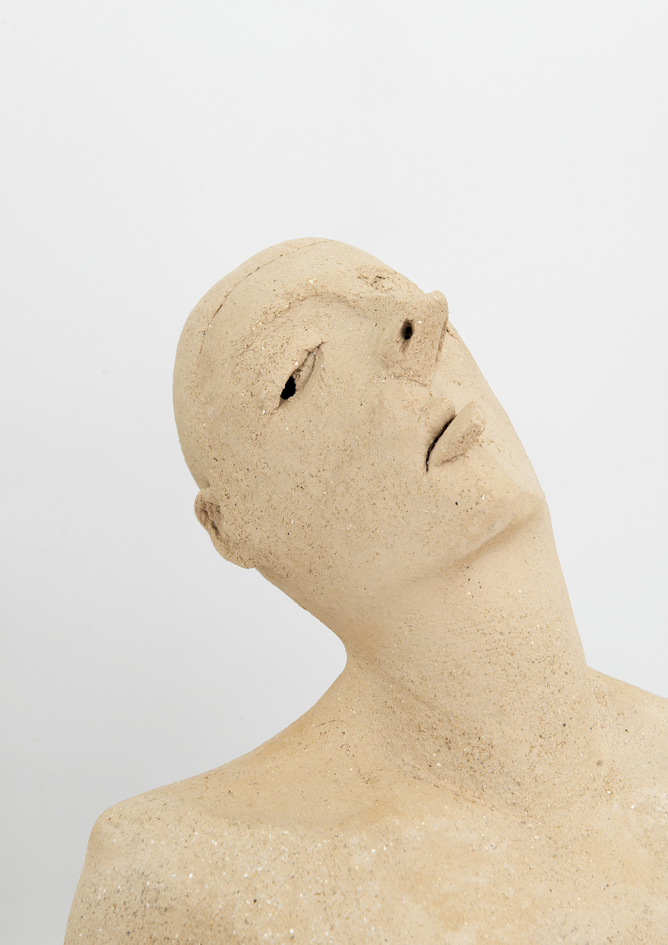Mark Barker, Untitled, 2021, stoneware, slip, 50.5 x 28 x 30 cm (detail)