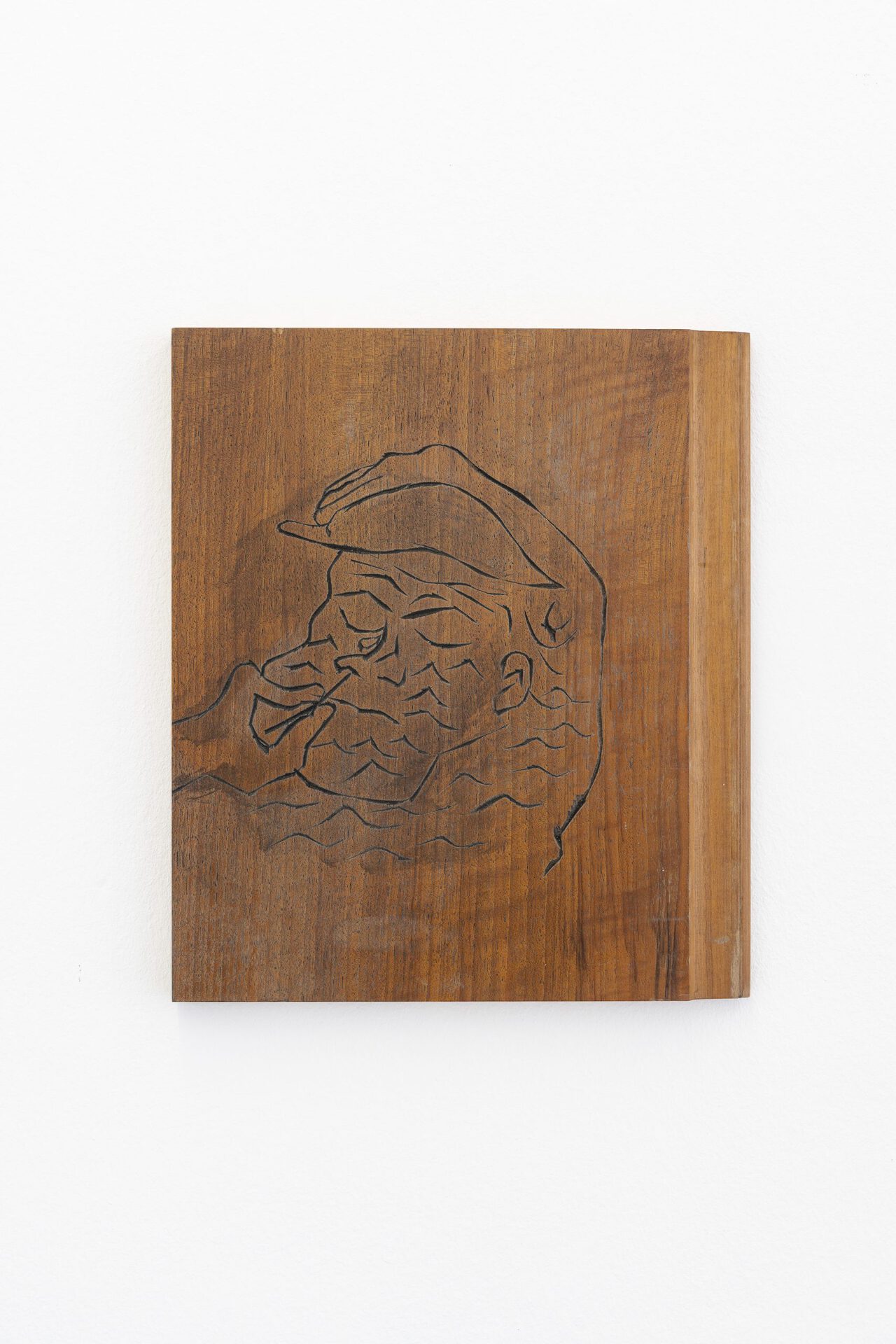 Roy Mordechay - Ideas for a storm #2, 2021, ink on wood, 35x30.5 cm