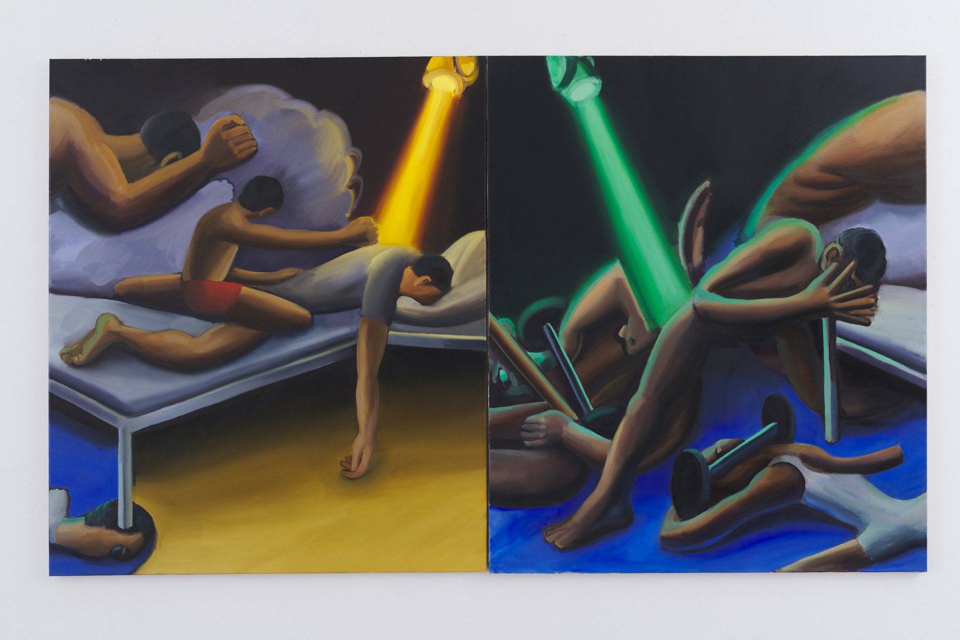 Murat Önen, Sweet Paralysis, Oil on Linen 220 X 130 cm