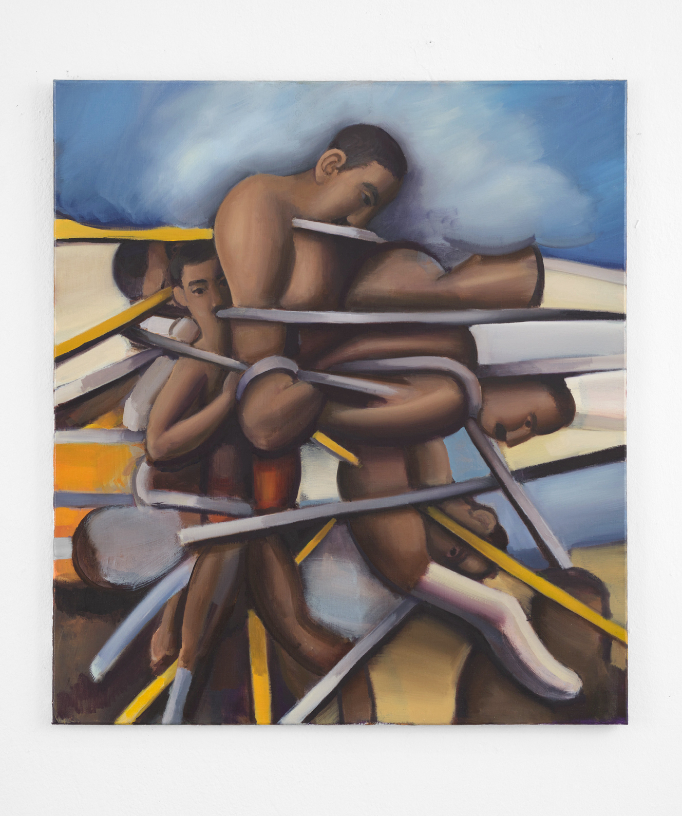 Murat Önen, Why can't we live together? 2021, Oil on Linen, 91 x 81 cm