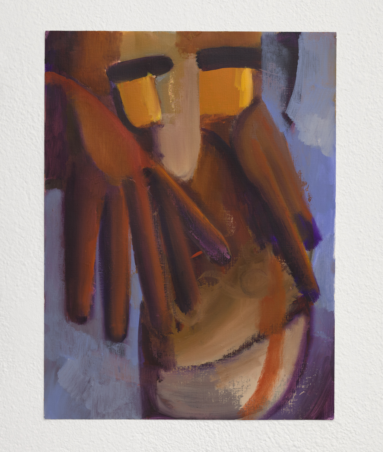 Murat Önen, Keep Looking, 2021 Oil on paper, 30 x 42