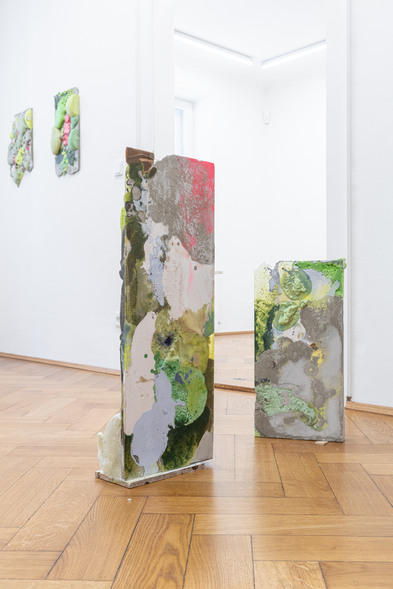 Installation view with works by Patrick Ostrowsky, Summer Show at Britta Rettberg Munich